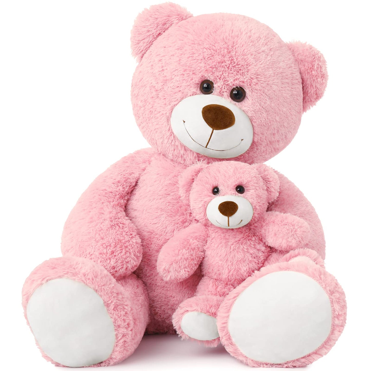 Muiteiur 49 inch Giant Teddy Bear Stuffed Animal, Big Bear Plush with Big Footprint, Great Gift for Party Decorations (Brown)