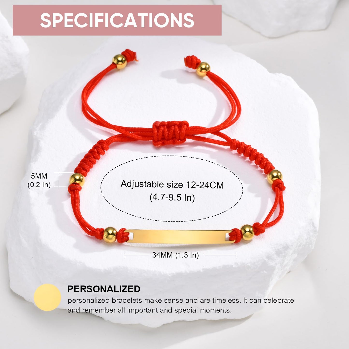 Personalized Baby Bar Bracelet : 18K Gold Plated Custom Name ID Plate Bracelet for Children Toddler from Mom, Engraved Kid Name for Daughter Son, New Born Birthday Gift,Adjustable,Nickel free