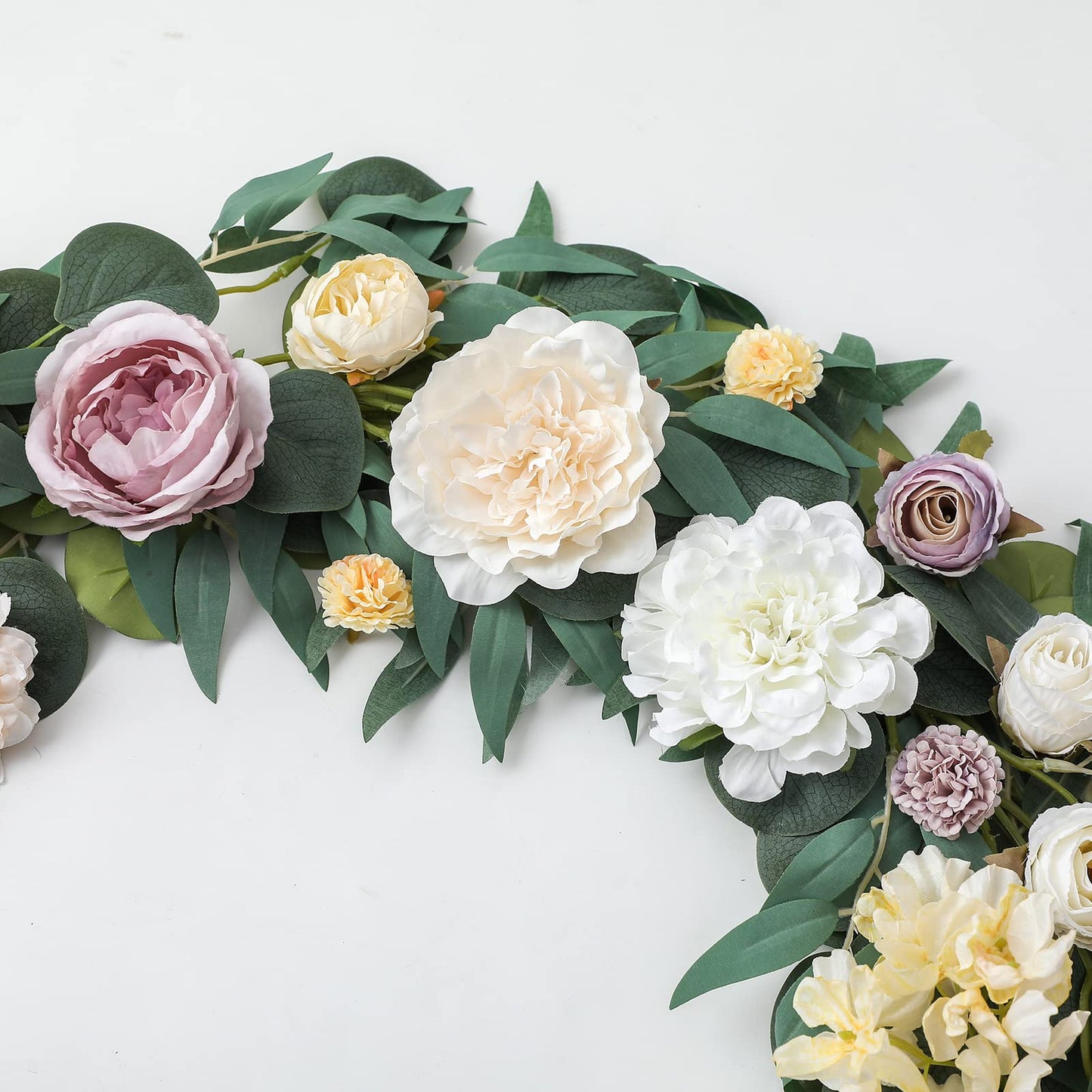 Artificial Flowers Combo for DIY Wedding Bouquets Combo Centerpieces Arrangements Party Bridal Baby Shower Home Decorations-Blush Pink