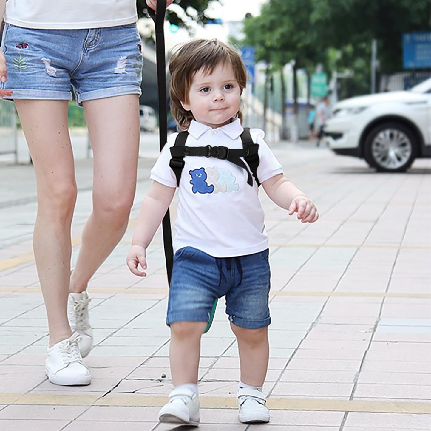 Accmor Toddler Harness Backpack Leash, Cute Dinosaur Backpacks with Anti Lost Wrist Link, Cute Mini Child Backpack Wristband Tether Strap and Protection Leashes for Boys Girls Aged 1-3 Years