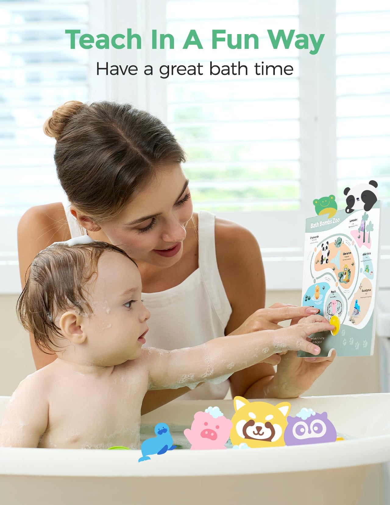 Momcozy Natural&Organic Essential Oil Bath Bombs,14 Pcs Bubble Bath Fizzy Balls with 7 Cute Animal Shapes,Bath Bombs Gift Set for Kids Girls Boys Toddler, Ideal Gift for Children's Day, Bath Bomb Kit