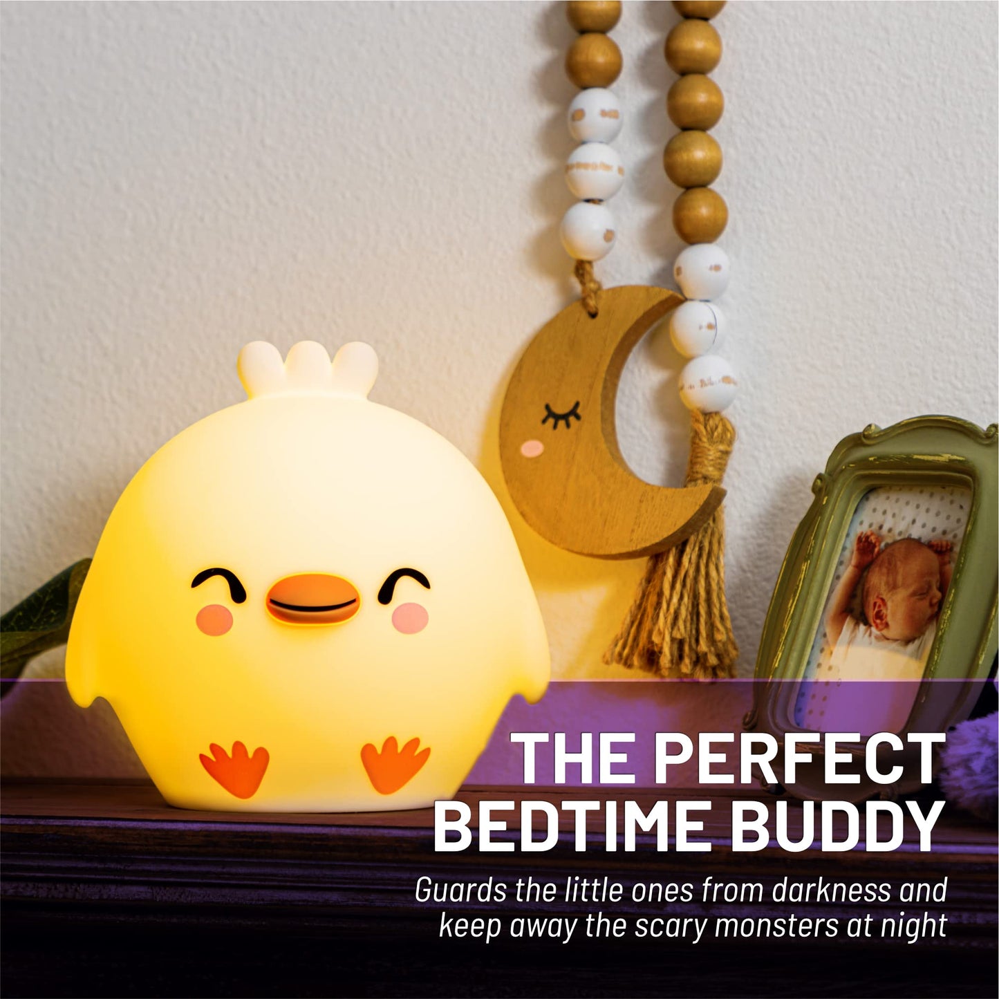 Lumipets Remote Control Silicone Night Light for Kids - Pig Design with 9 Soft Colors & Sleep Timer - Rechargeable, Battery-Operated Lamp for Bedroom | Baby Nursery, Toddler, Girls, Boys