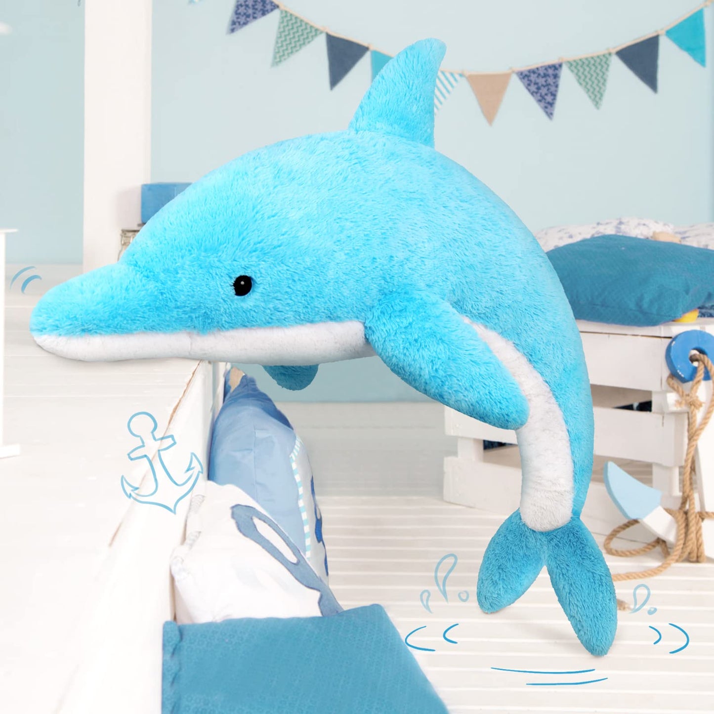 MorisMos Giant Alligator Stuffed Animal, 67inch Soft Large Alligator Plush Toy, Big Stuffed Crocodile Gifts for Kids Boys Girls