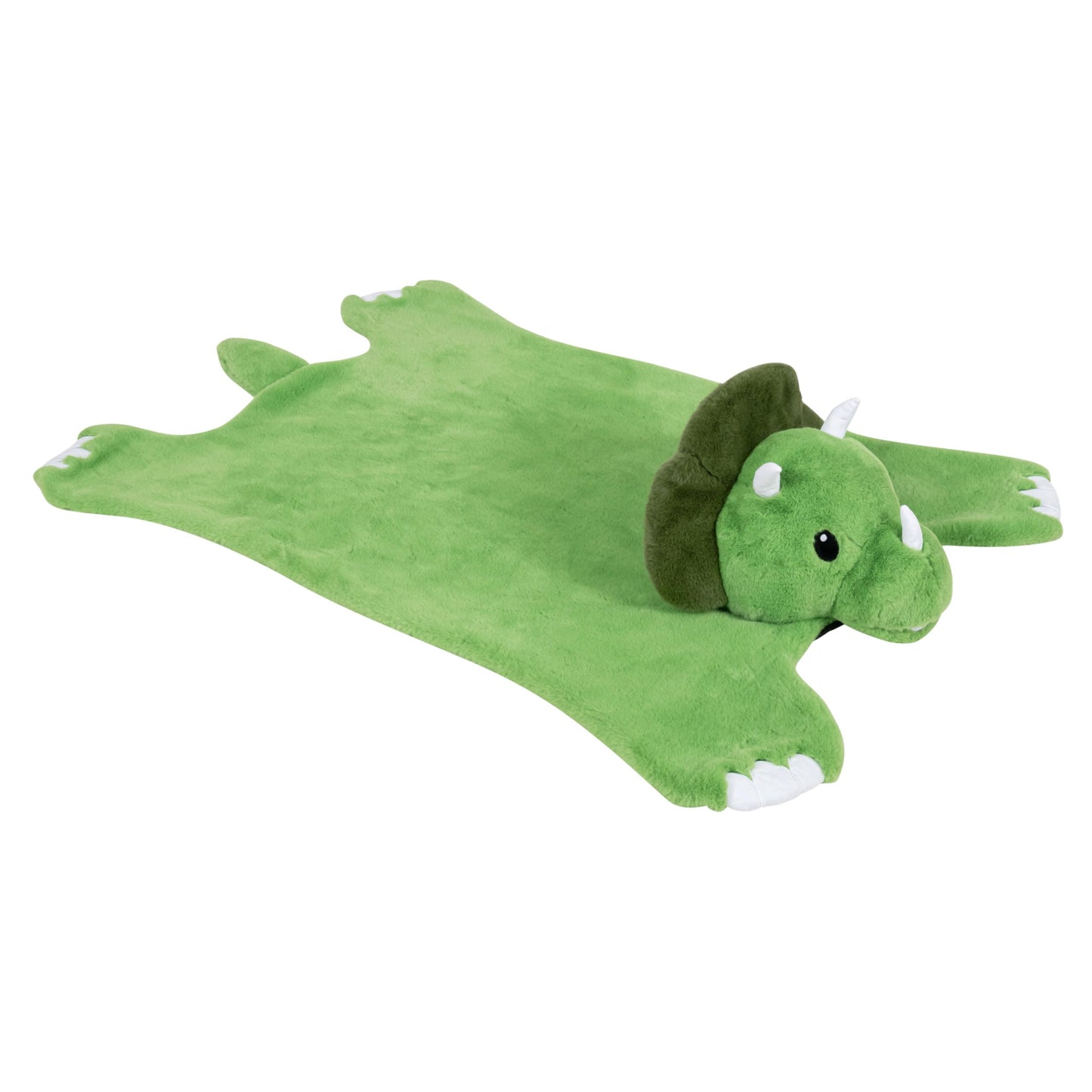 Plush PlushieRugs - Animal Rug for Kids Room, Fluffy Nursery and Fur Kids Rugs for Playroom - Big Large Stuffed Animals Irregular Shaped Rug that Works Great as Woodland Nursery Decor (Dinosaur)