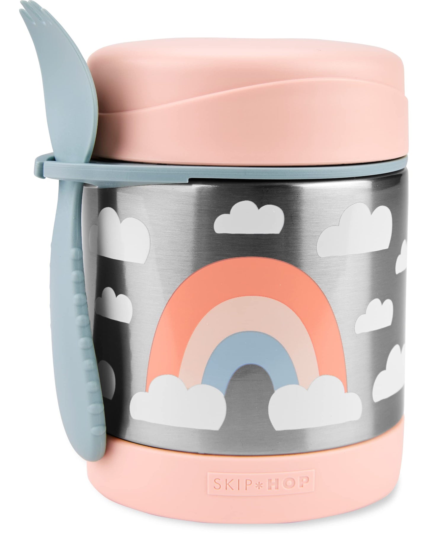 Skip Hop Insulated Baby Food Jar, Sparks Rocket, Stainless Steel, Holds 11oz