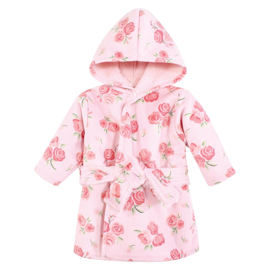 Hudson Baby Unisex Baby Mink with Faux Fur Lining Pool and Beach Robe Cover-ups