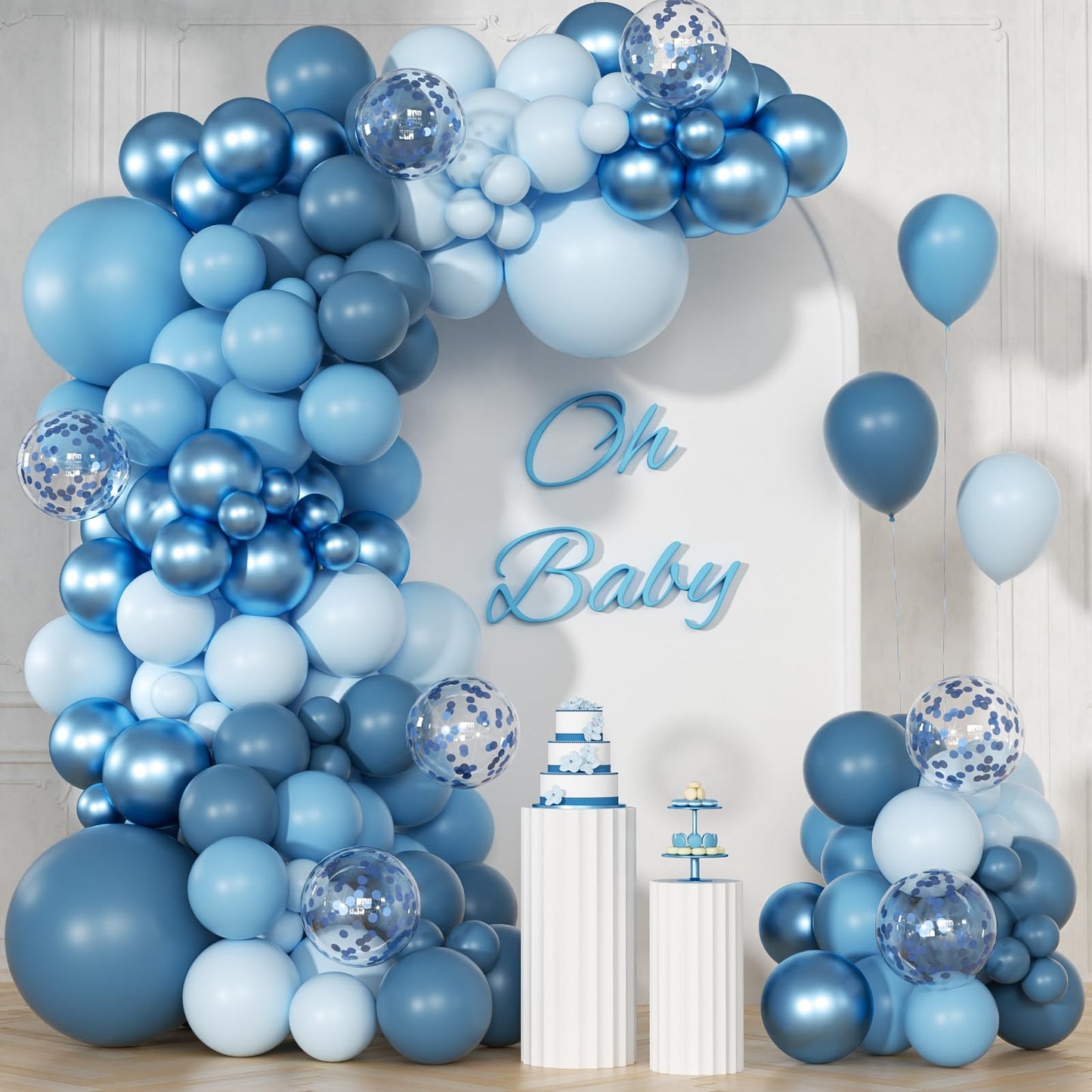 147pcs Neutral Balloon Garland Arch Kit, Different Sizes with Beige Cream Sand White Metallic Champagne Gold Balloons for Wedding Bridal Shower Birthday Boho Neutral Baby Shower Party Decorations