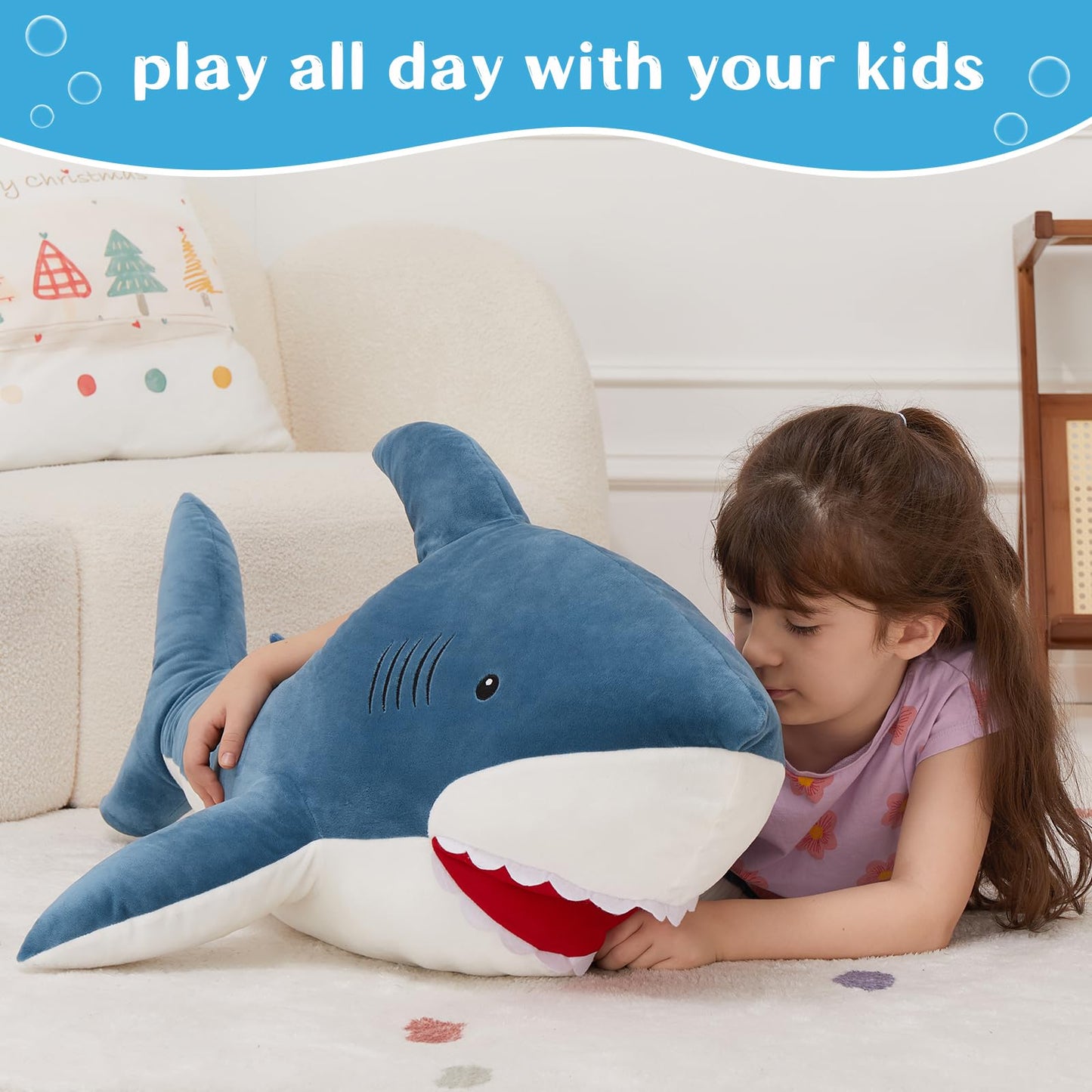 MorisMos Giant Alligator Stuffed Animal, 67inch Soft Large Alligator Plush Toy, Big Stuffed Crocodile Gifts for Kids Boys Girls
