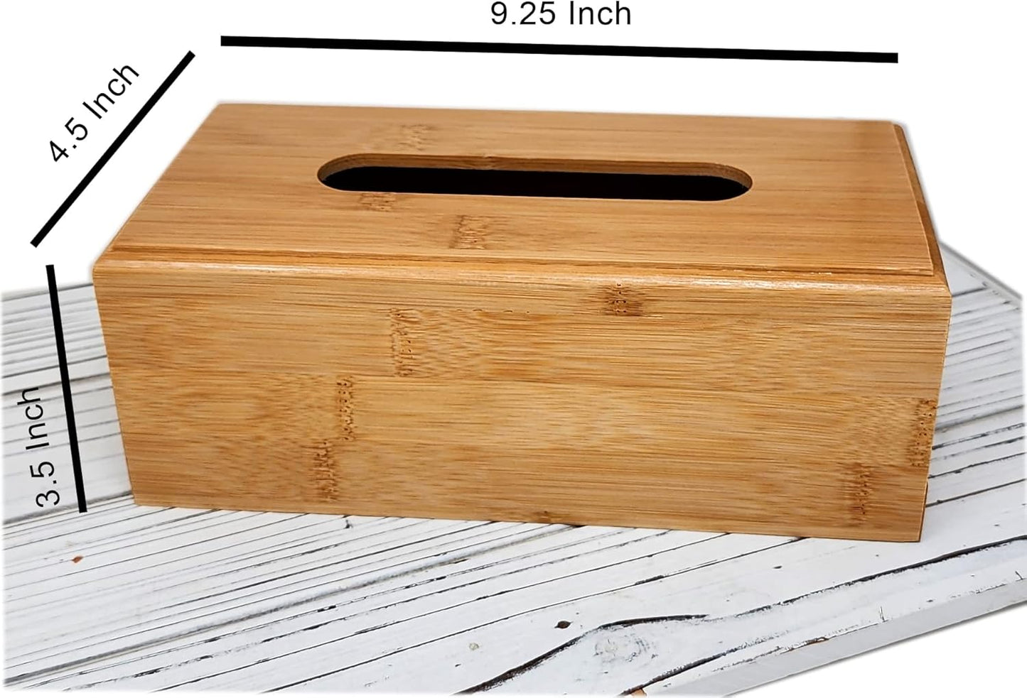 Baby Wipes & Tissue Wooden Dispenser Holder Box | Decorative Container, Reusable in Bathroom Farmhouse Bamboo. Décor Tissue Box Holder | Refillable Baby Wipes Dispenser