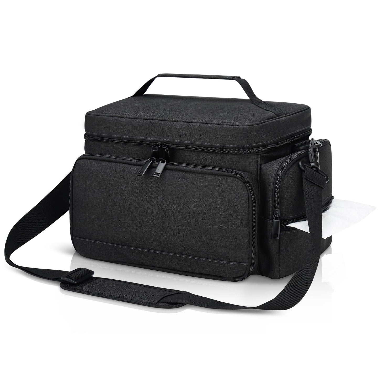 Breast Pump Bag Fit for Spectra S1 and S2, Pumping Bag with Waterproof Mat for Pump Accessories, Portable Pump Carrying Case for Work, Travel and Family Use, Black