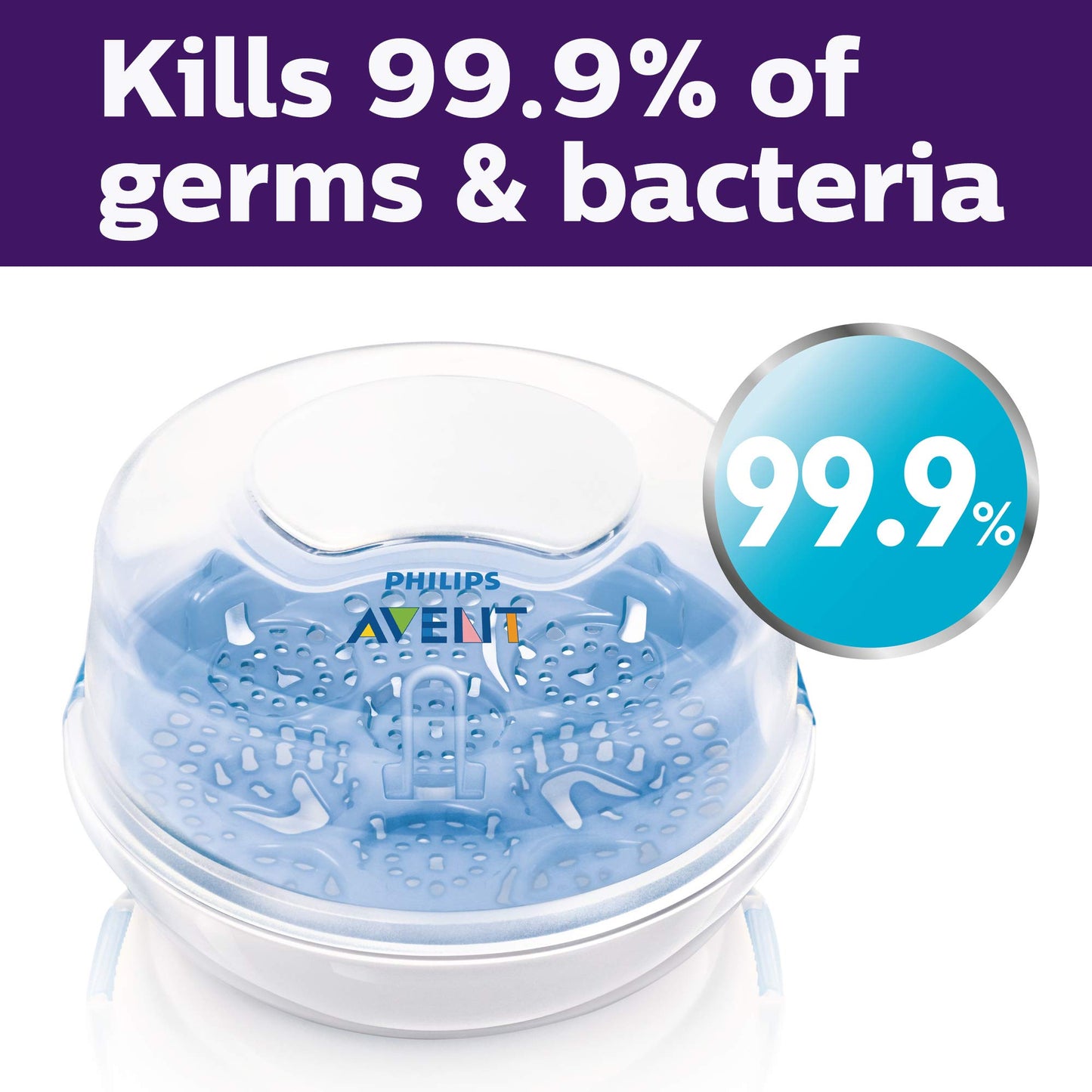 Philips Avent Baby Bottle Sterilizer and Dryer Premium, Removes 99,9% of Bacteria, Chemicals Free, Capacity 6 Bottles/Teats/Accessories, Modular Space Saving Design, Model SCF293