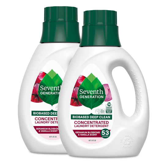 Seventh Generation Concentrated Baby Laundry Detergent, Fresh Scent, 40 Fl Oz, Pack of 2
