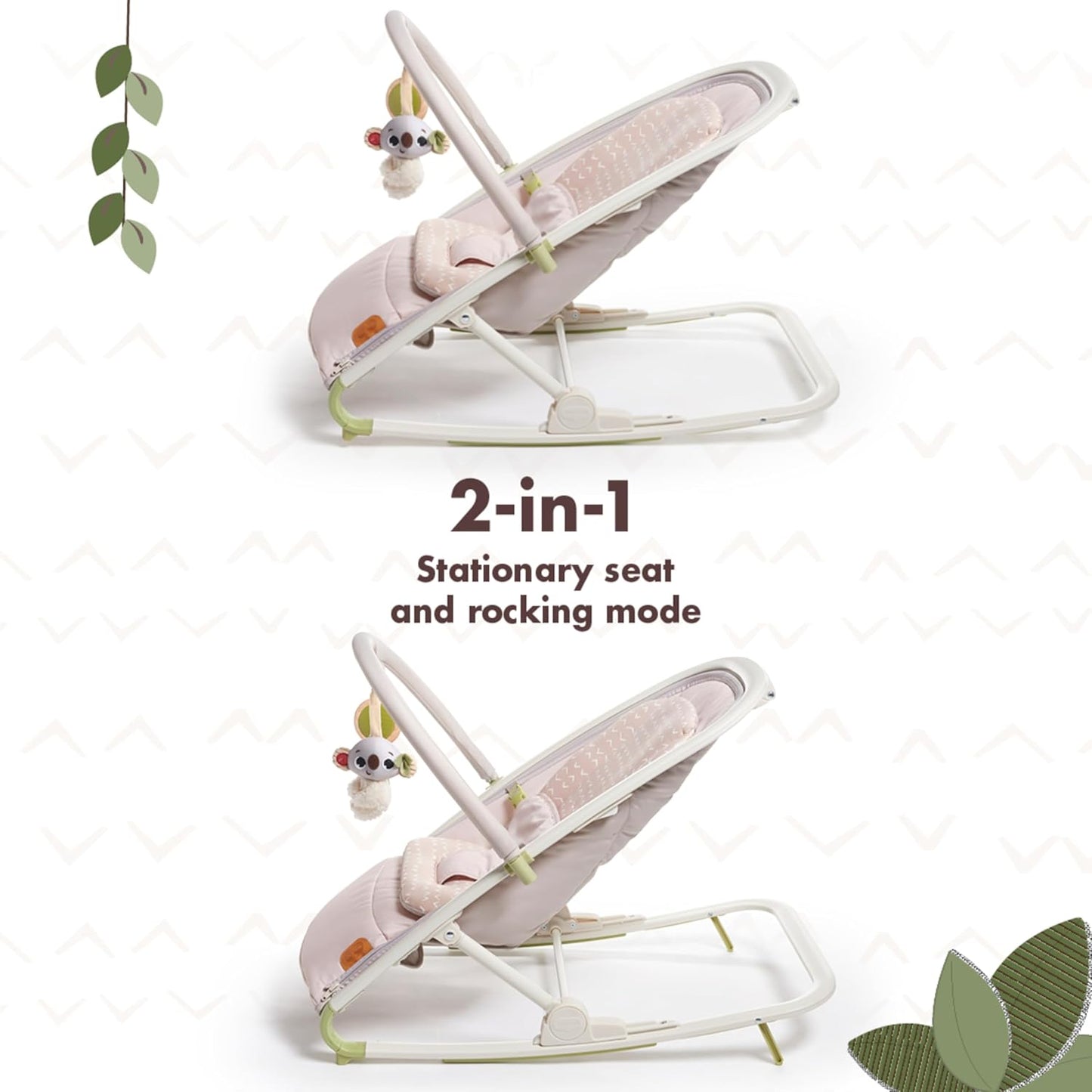 Tiny Love Boho Chic 2-in-1 with Removeable Hanging-Toy Bar, Stationary Modes, Folds Flat for Compact Storage and Portability