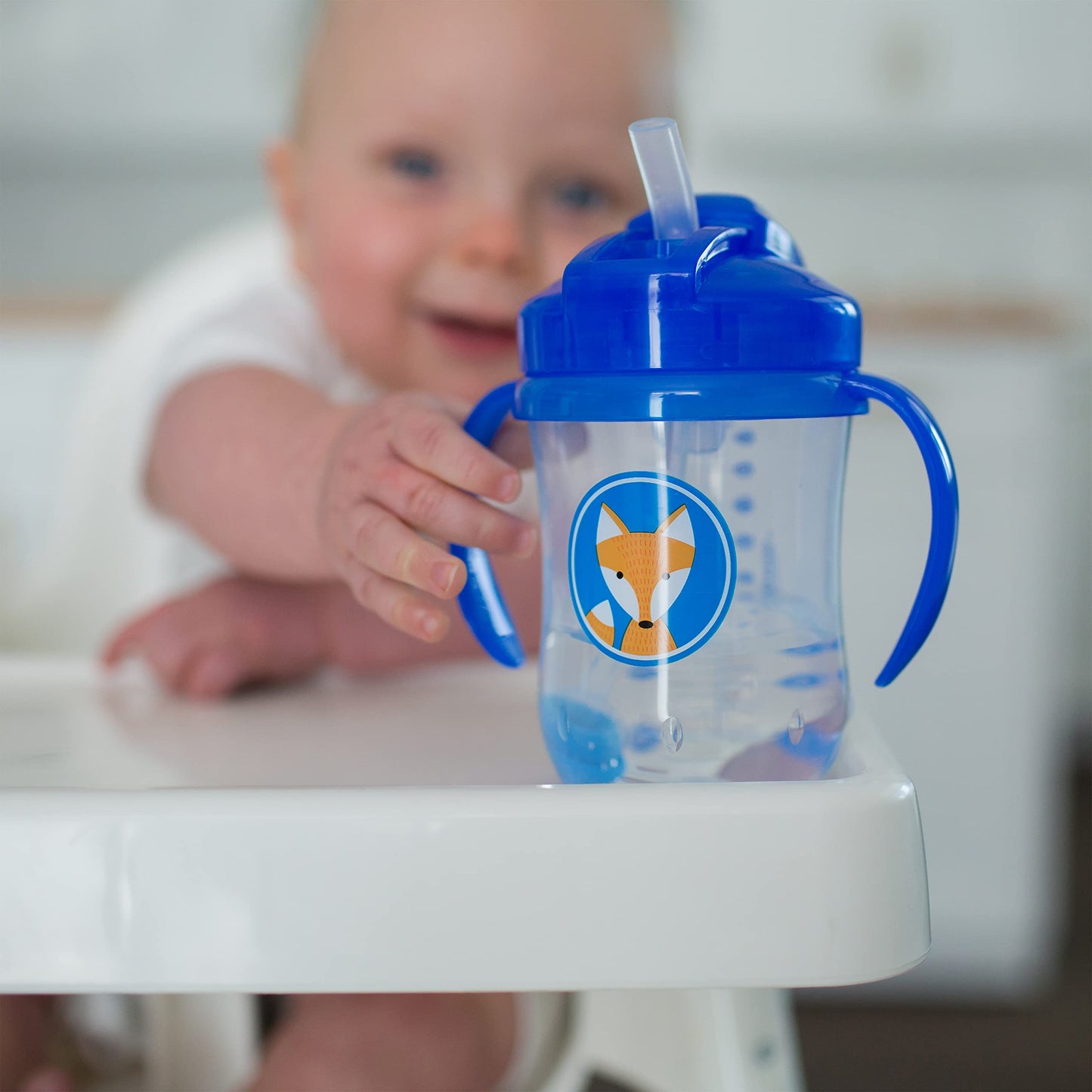 Dr. Brown's Milestones, Baby's First Straw Cup Sippy Cup with Straw, 6m+, 9oz/270ml, Coral, BPA Free