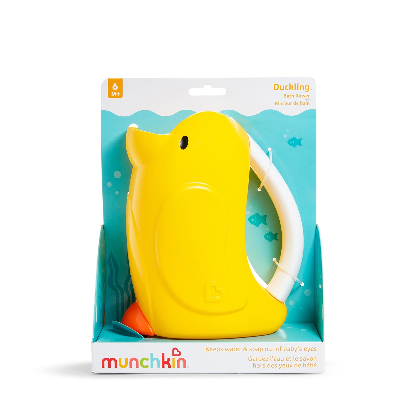 Munchkin® Duckling™ Shampoo Bath Rinser Cup, Ultra Soft and Flexible Rim, Babies, Toddlers and Kids, Yellow Duck