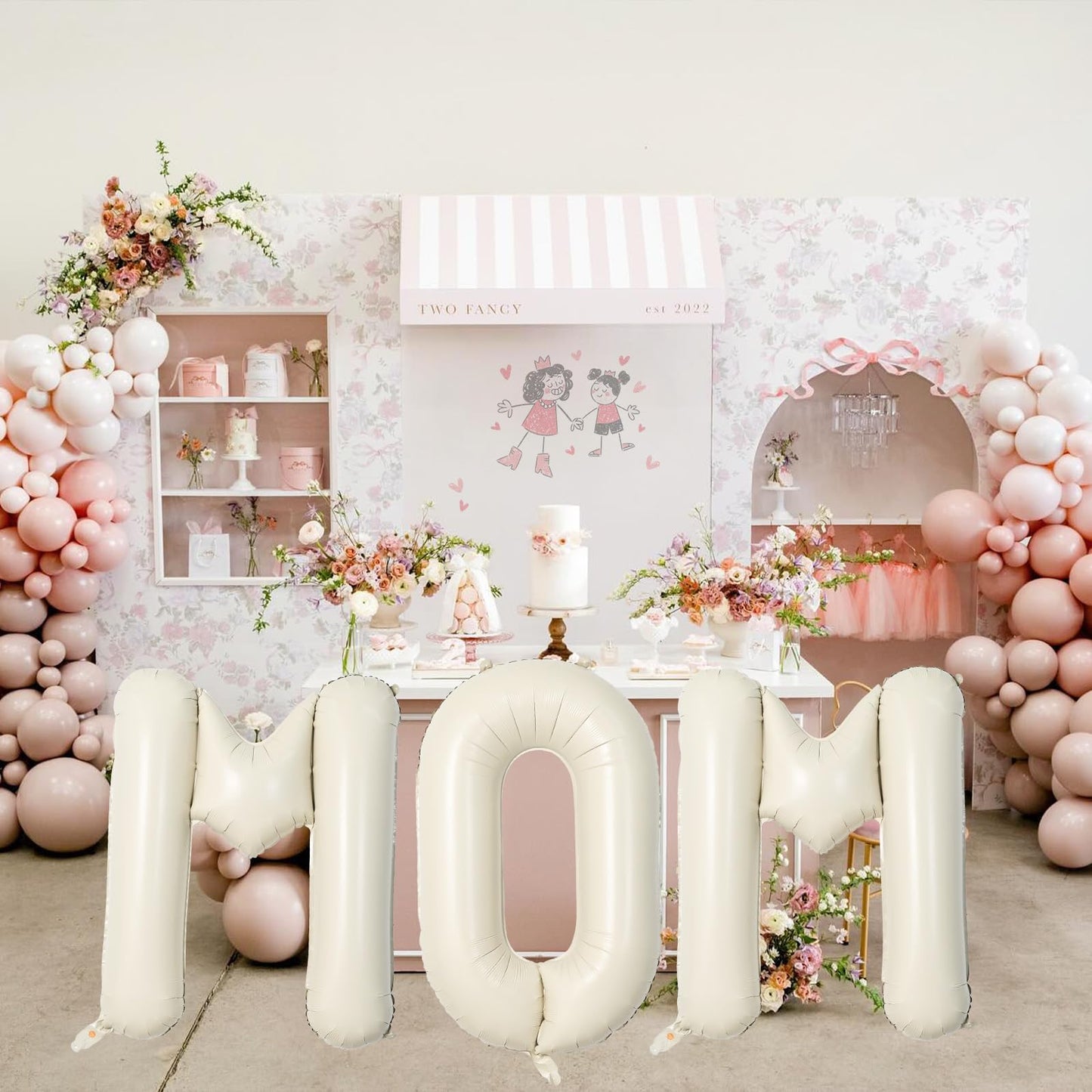 40 Inch Beige OH BABY Balloon for Baby Shower, Large Cream White Oh Baby Balloons Letters with Ribbon, Neutral Ivory Alphabet Oh Baby Balloon Banner Sign for Gender Reveal Backdrop Party Decorations