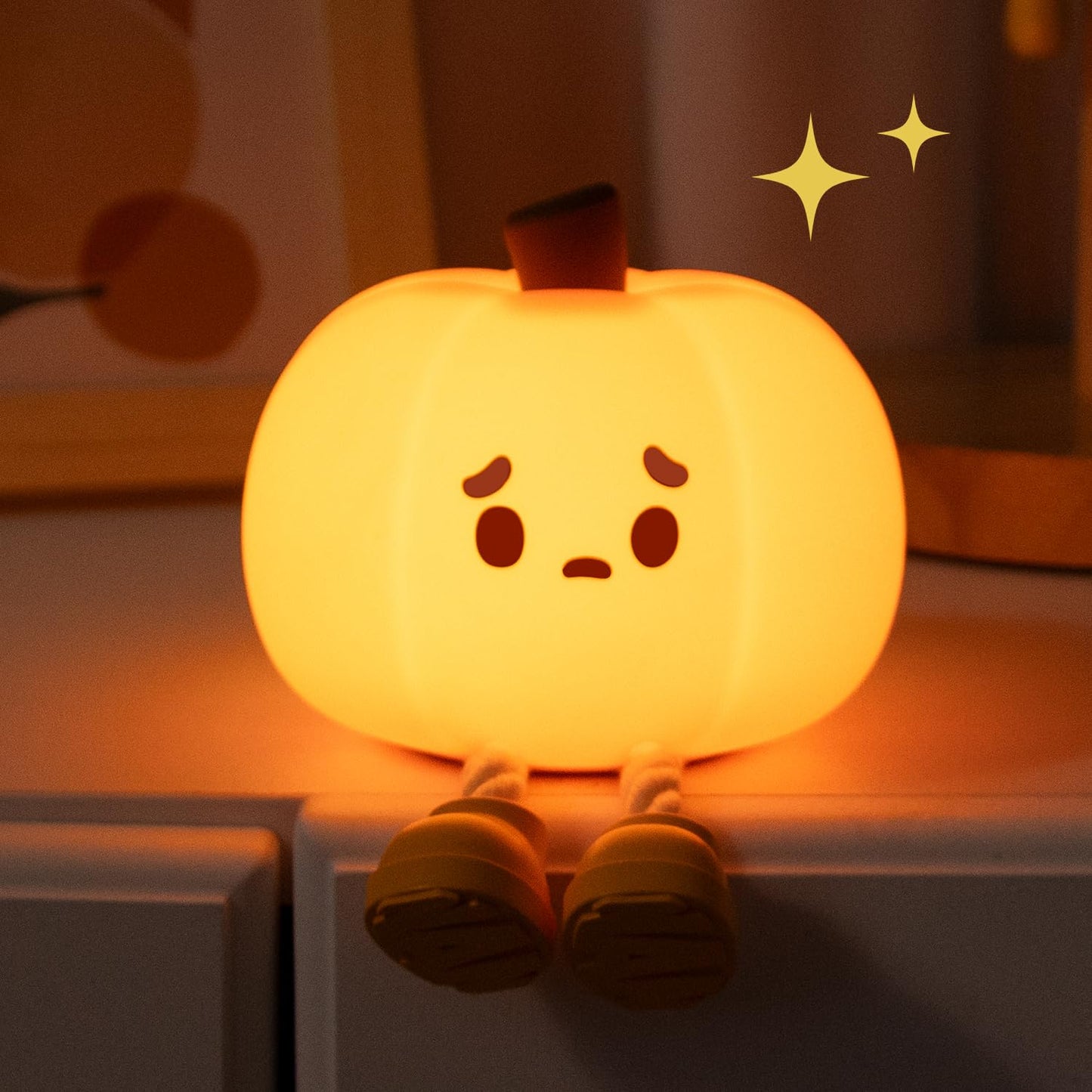 Led Cute Dog Night Light, Dimmable Nursery Puppy Kawaii Lamps, Super Squishy Silicone USB Rechargeable Touch Control Night Lamp for Kids Adults, Used for Camping Party Room Decor (Dog)