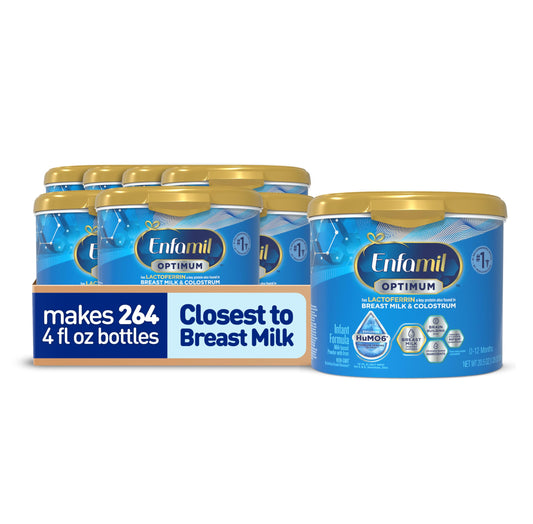 Enfamil Optimum Baby Formula, Our Closest Formula to Breast Milk, Immune-Supporting Lactoferrin also found in Breast Milk, Brain-Building DHA, 20.5 Oz
