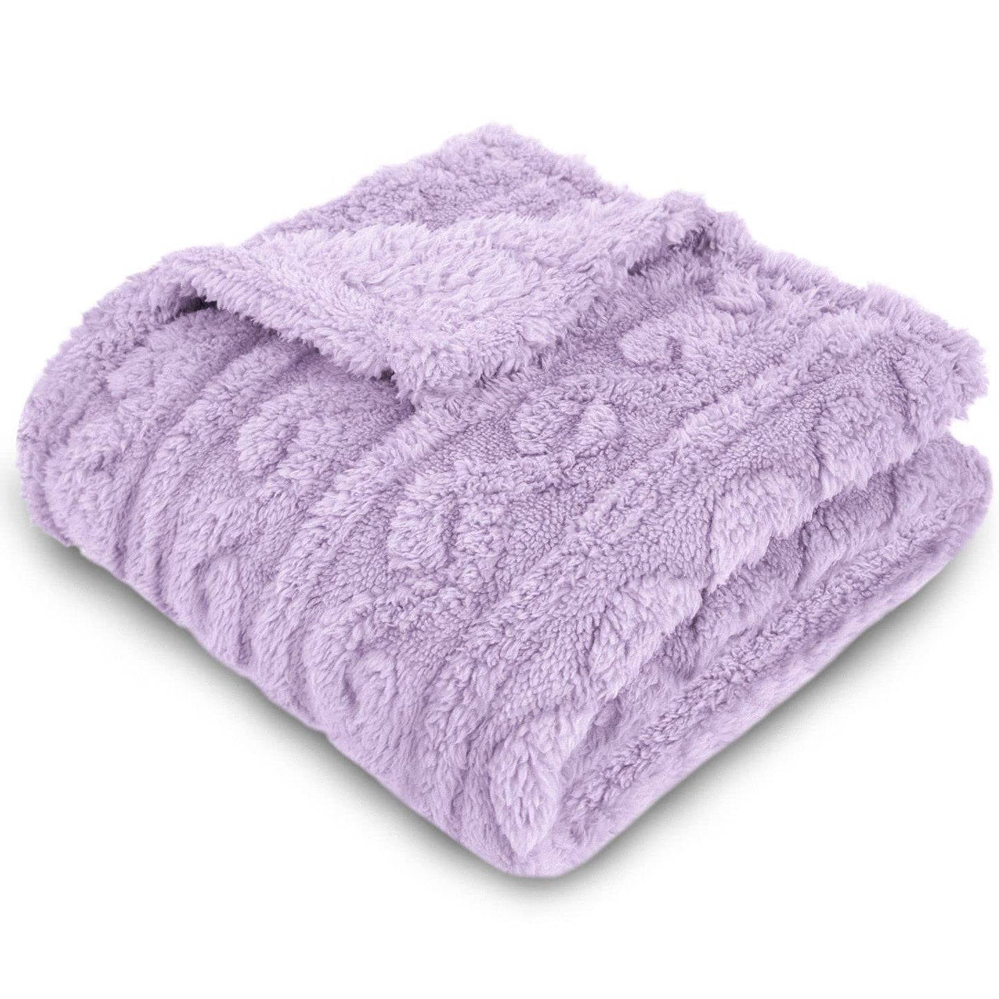 HOMRITAR Baby Blanket for Girls Toddlers 3D Fleece Fluffy Fuzzy Blanket for Baby, Soft Warm Cozy Fleece Blanket, Infant or Newborn Receiving Blanket 330GSM (30 x 40 Inch, Pink)