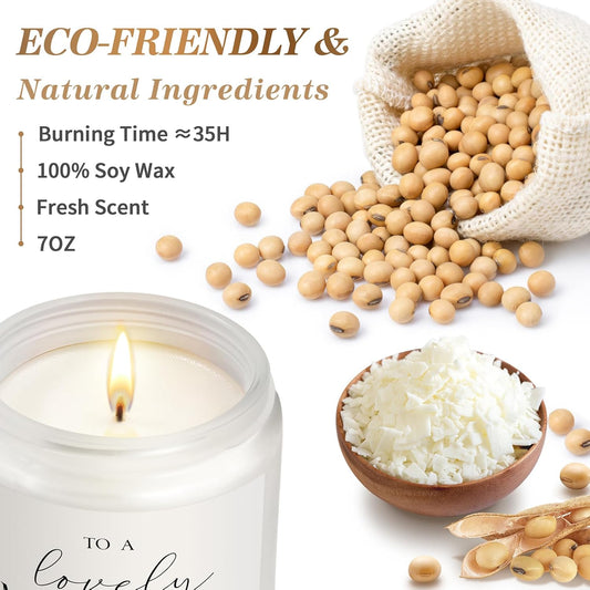 First Mothers Day Gifts, Mom to Be Gift, Pregnancy Gifts for Expecting Moms - Lavender Scented Candle, Lovely New Mom Gift, Best Present for Expectant Moms