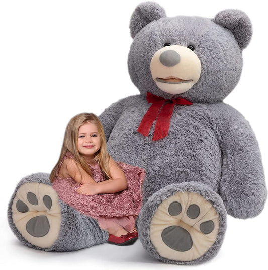 HollyHOME 6ft Teddy Bear Giant Teddy Bear Stuffed Animal with Embroidered Paws Holiday Valentine's Toy Gift for Girlfriend Kids 72 inches Brown