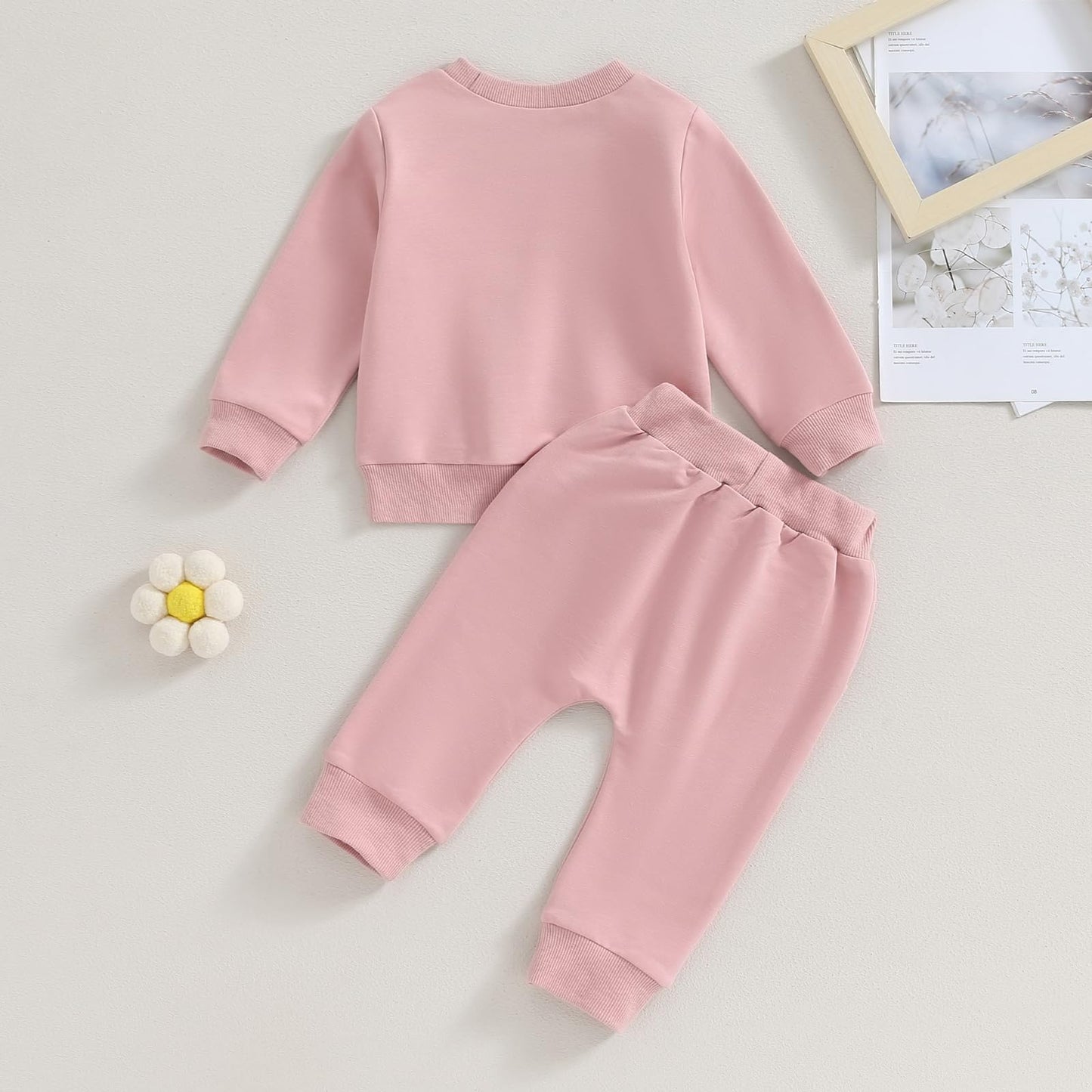 Kaipiclos Toddler Baby Girl Fall Winter Outfit Mamas Girl Long Sleeve Pullover Sweatshirts Jumper Pants Clothes Set