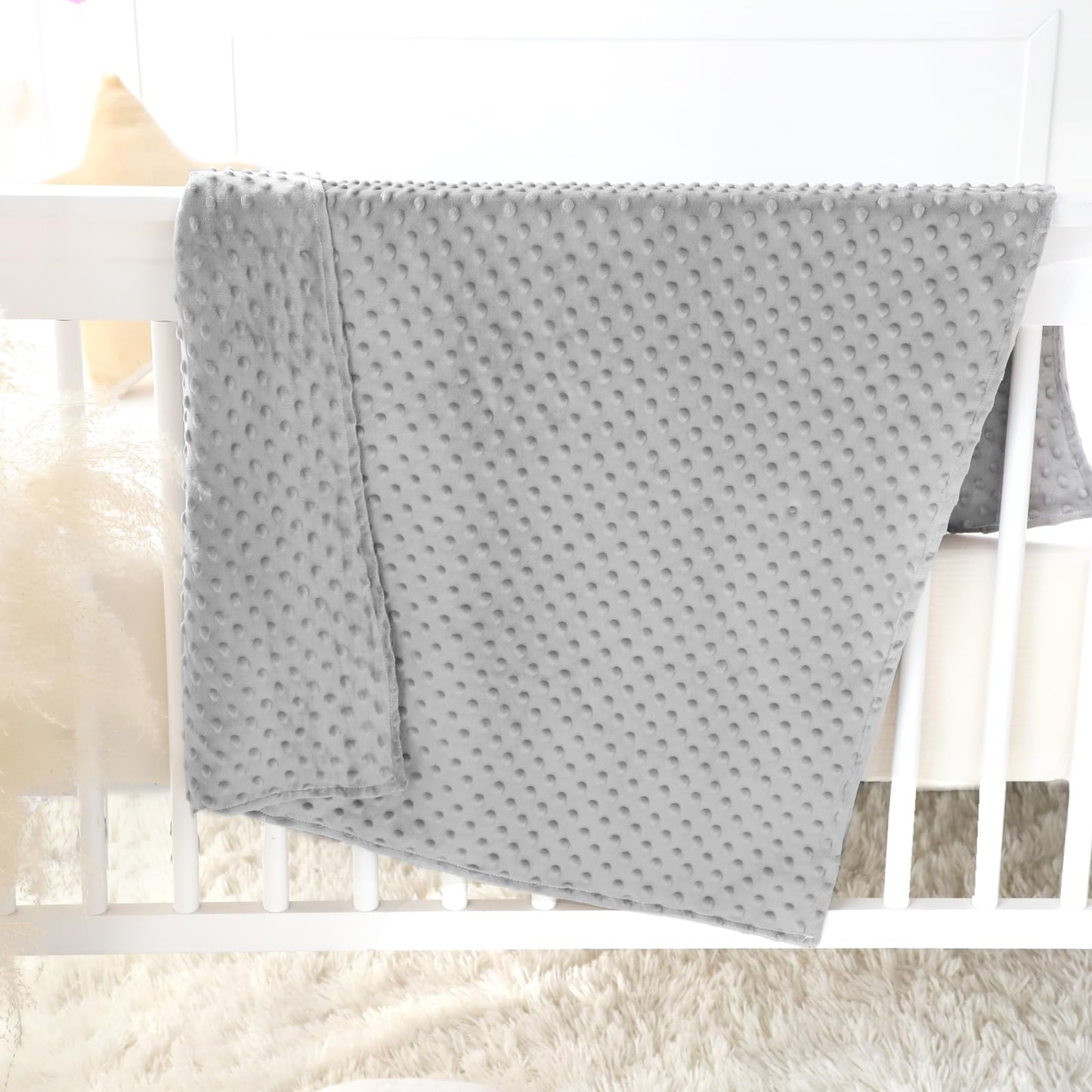 Baby Blanket for Girls, Soft Toddler Blanket 30 x 40 Inch, Newborn Blankets for Nursery, Stroller, Toddler Bed, Carseat, Double Layer, Pink