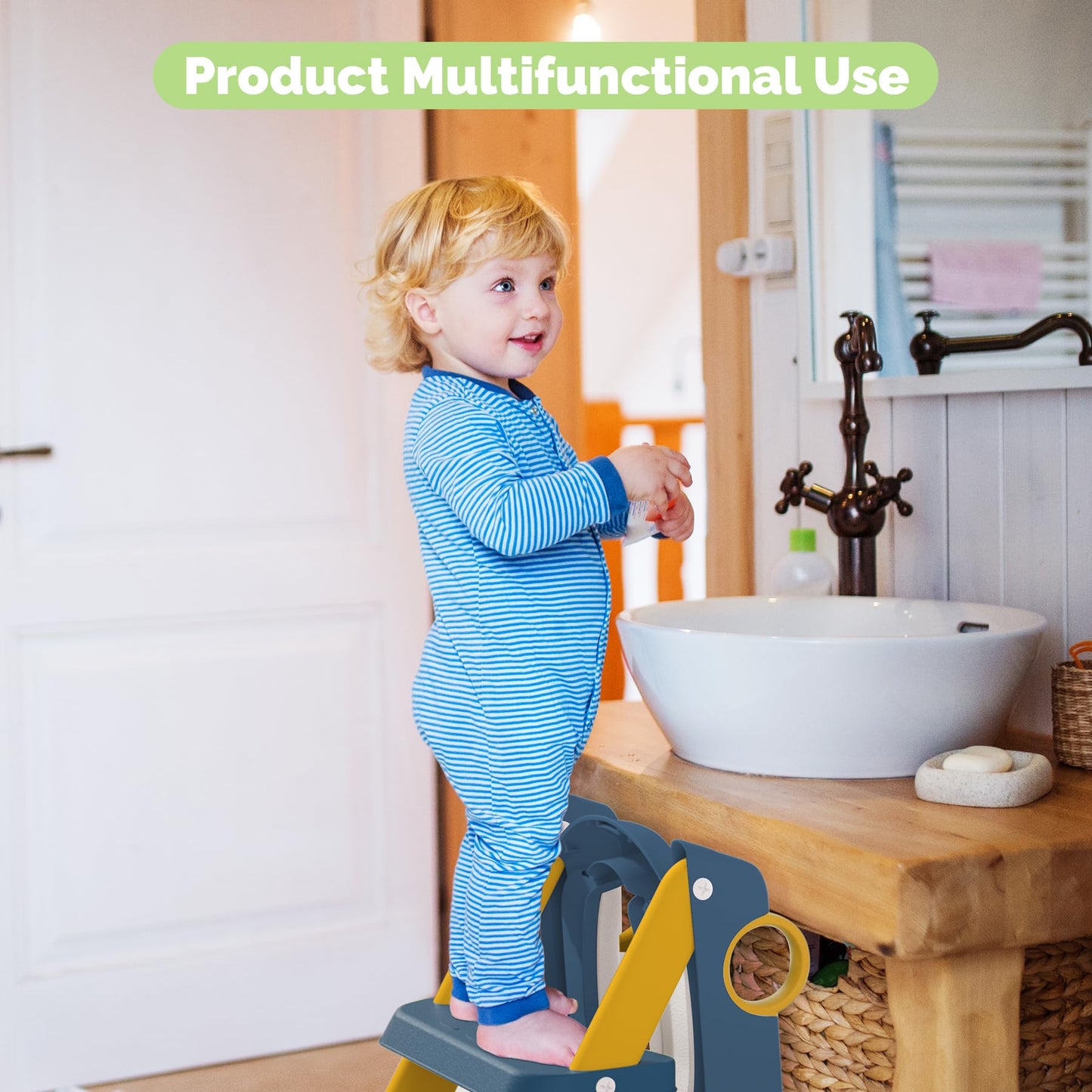 Training Toilet Ladder, Multi-Use, Convenient and Suitable for Most Situations,Girls, Boys