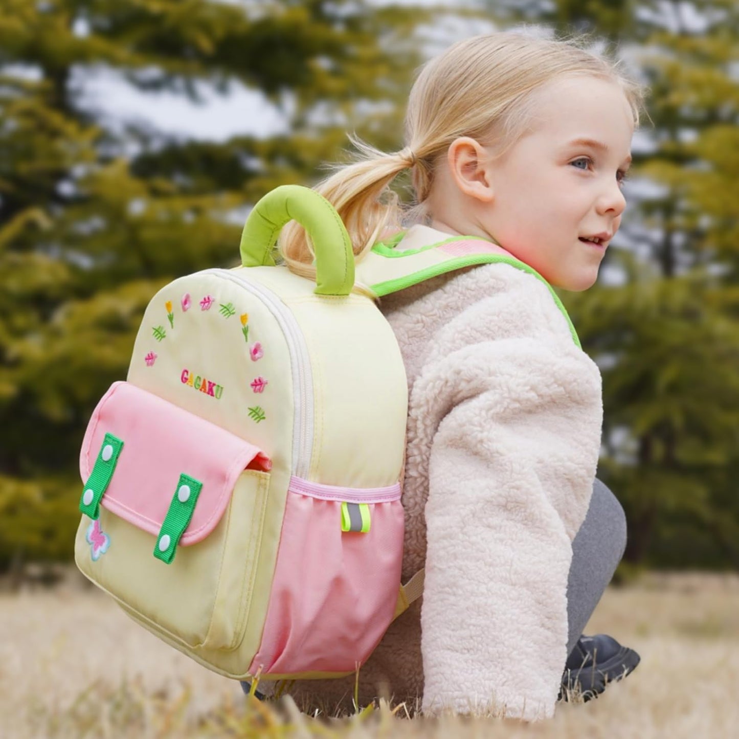 GAGAKU Toddler Backpack with Leash - Mini Kids Backpacks for Girls 2-5 Years Child Safety Backpack 3D Cartoon Animal Anti-Lost Preschool Backpack - Pink
