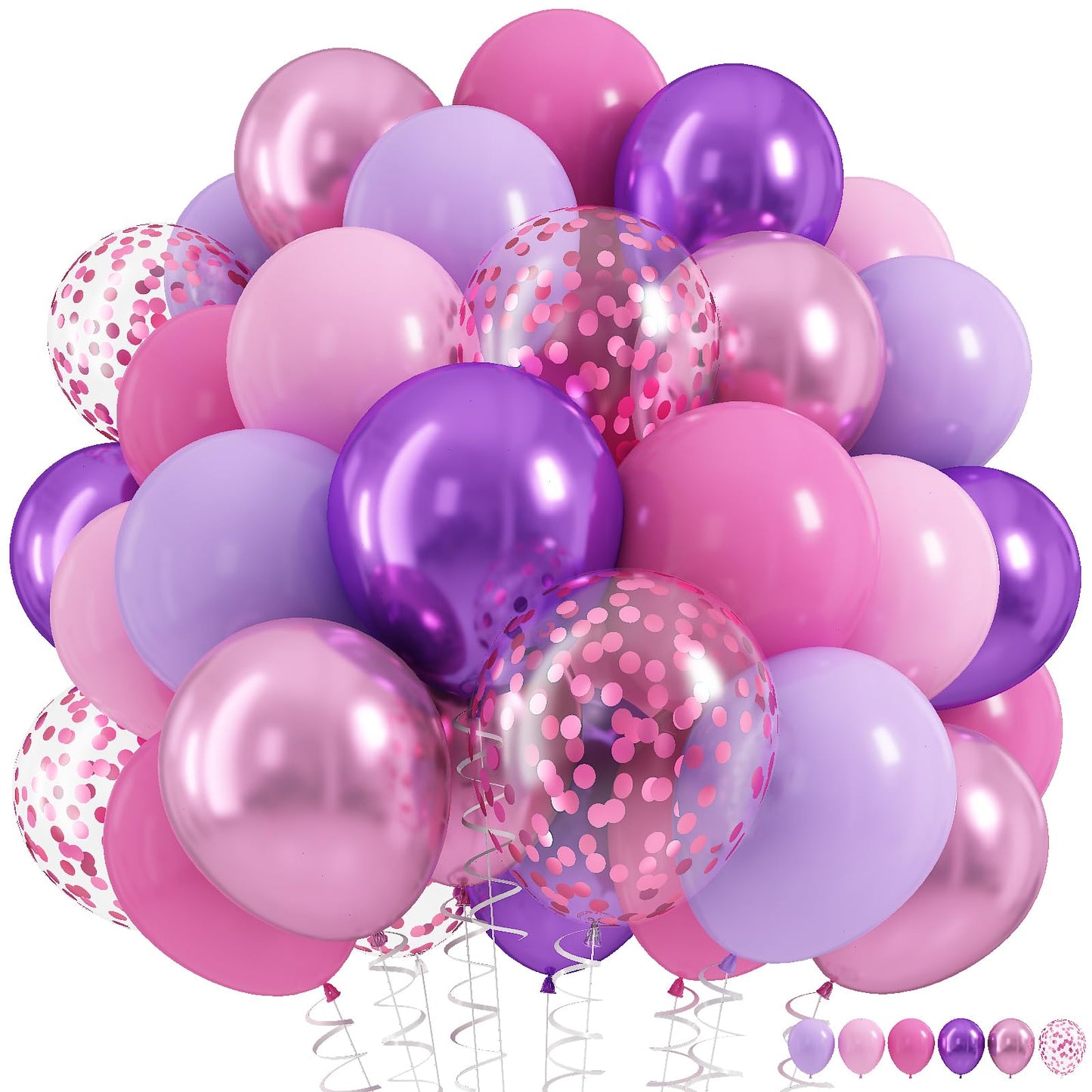 Dusty Blue Balloon Set, 60Pcs 12 Inch Slate Baby Blue White Sand Latex Balloon with Metallic Confetti Champagne Gold Helium Balloons for Birthday Party Baby Bridal Shower Boho Decortaions Supplies