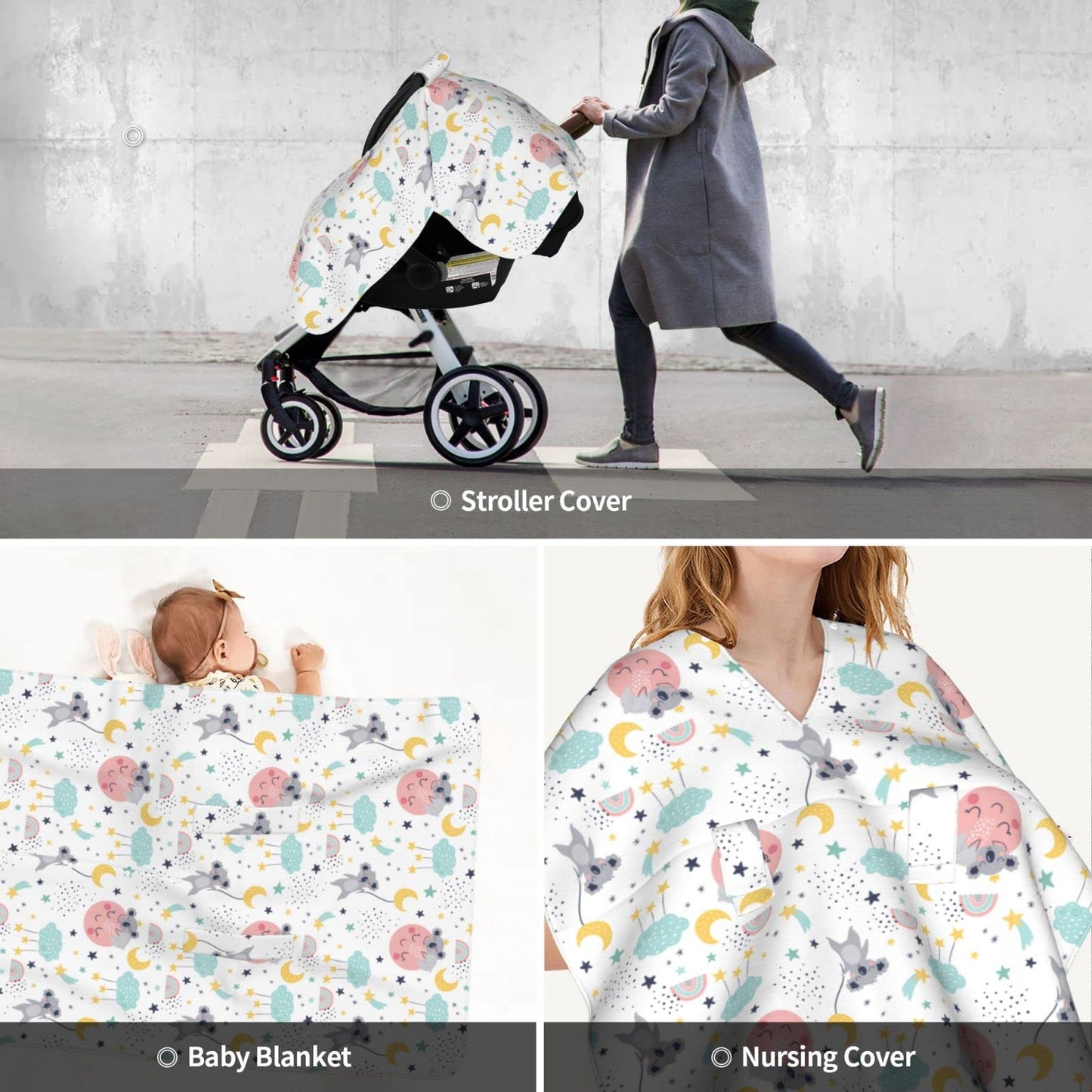 Butterfly Car Seat Cover for Baby in Winter Summer, Nursing Cover for Mom Butterfly Baby Stuff for Baby Girl Boy