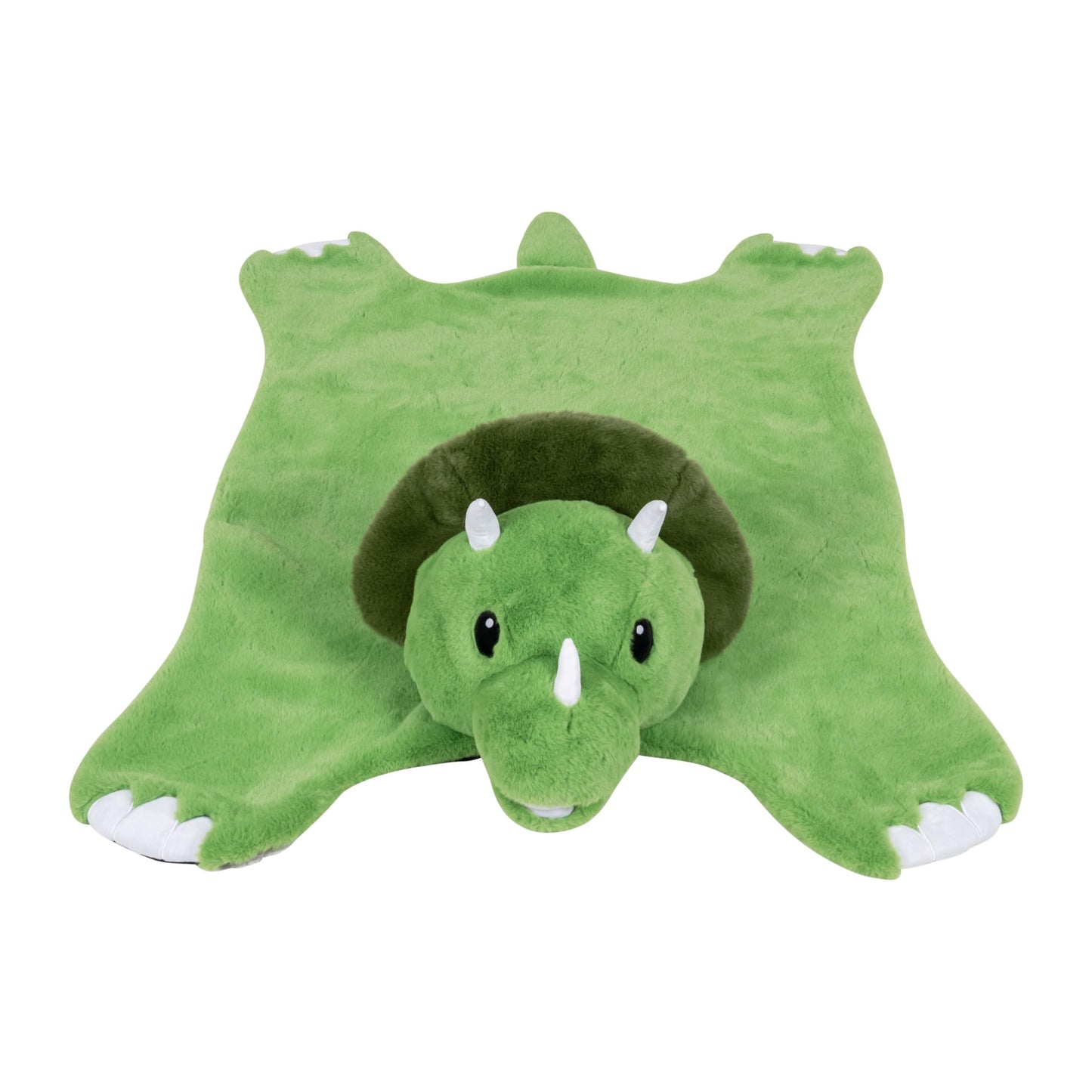 Plush PlushieRugs - Animal Rug for Kids Room, Fluffy Nursery and Fur Kids Rugs for Playroom - Big Large Stuffed Animals Irregular Shaped Rug that Works Great as Woodland Nursery Decor (Dinosaur)