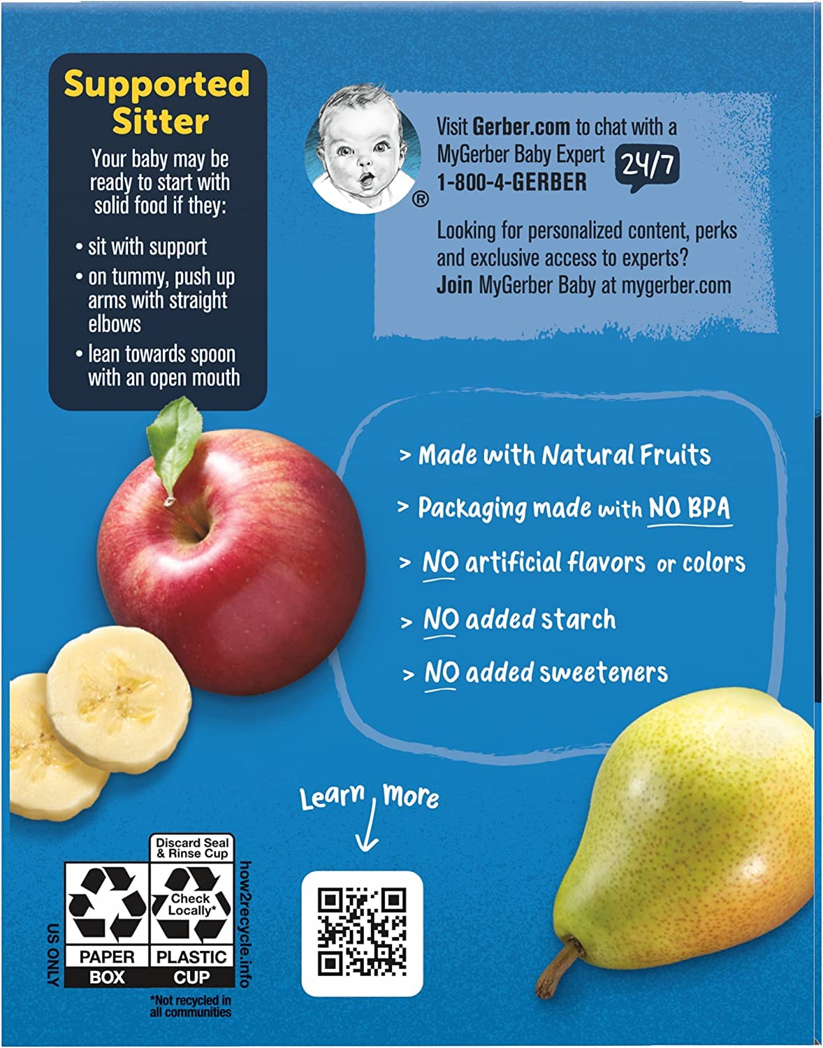 Gerber Organic Baby Food Starter Kit Variety Pack (Assorted Veggie, Pack of 4)