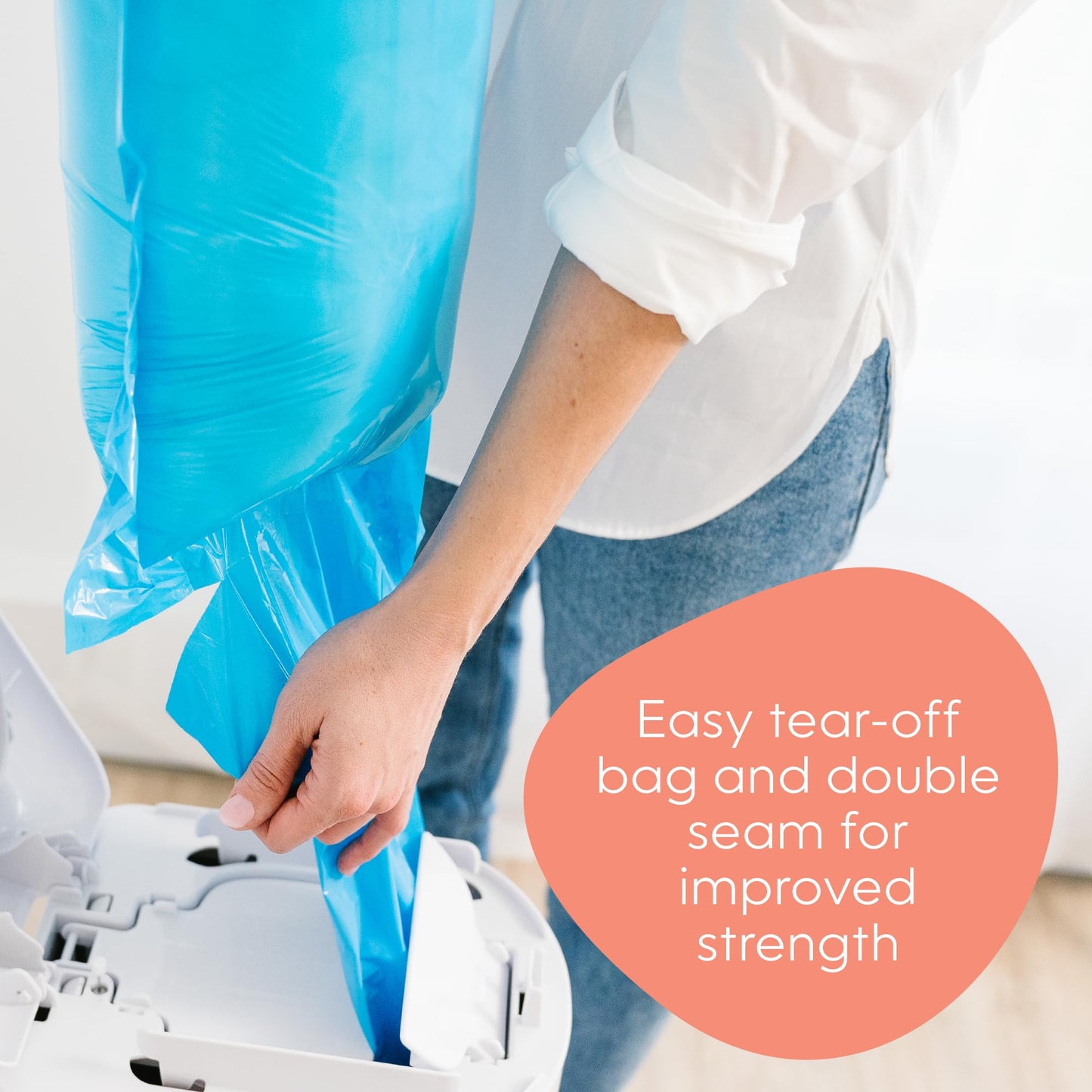 Diaper Genie Easy Roll Refill | 30 Bags Per Refill | Holds Up to 1410 Newborn Diapers | Odor Control | Diaper Pail Refill Bags | Fits Diaper Genie Signature & Platinum Pails