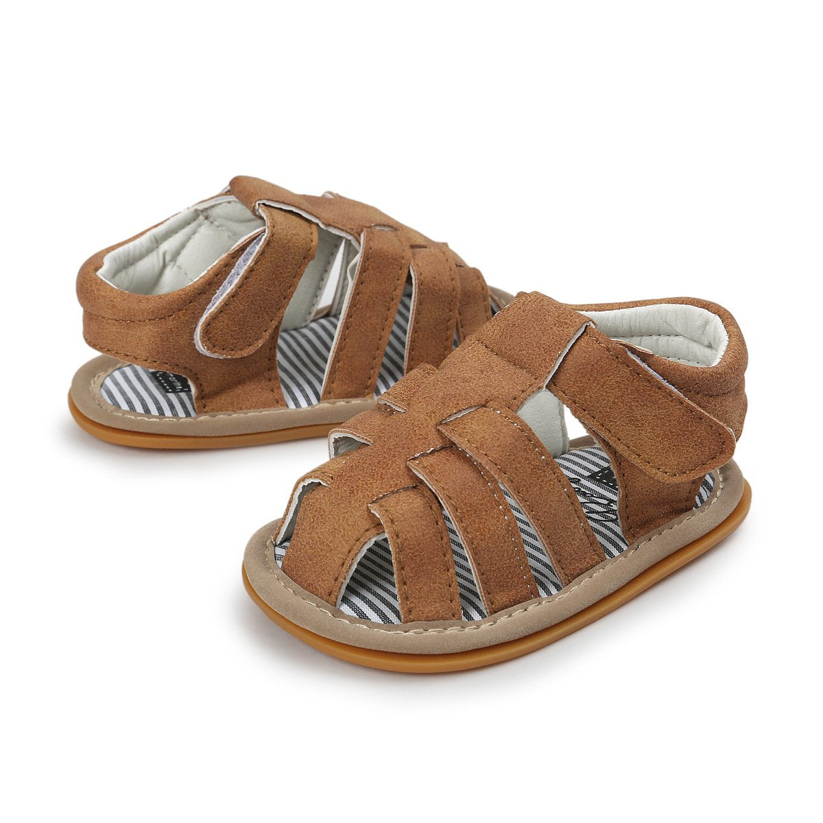 E-FAK Baby Boys Girls Summer Sandals Outdoor Beach Anti-Slip Rubber Soft Sole Newborn Toddler First Walker Shoes
