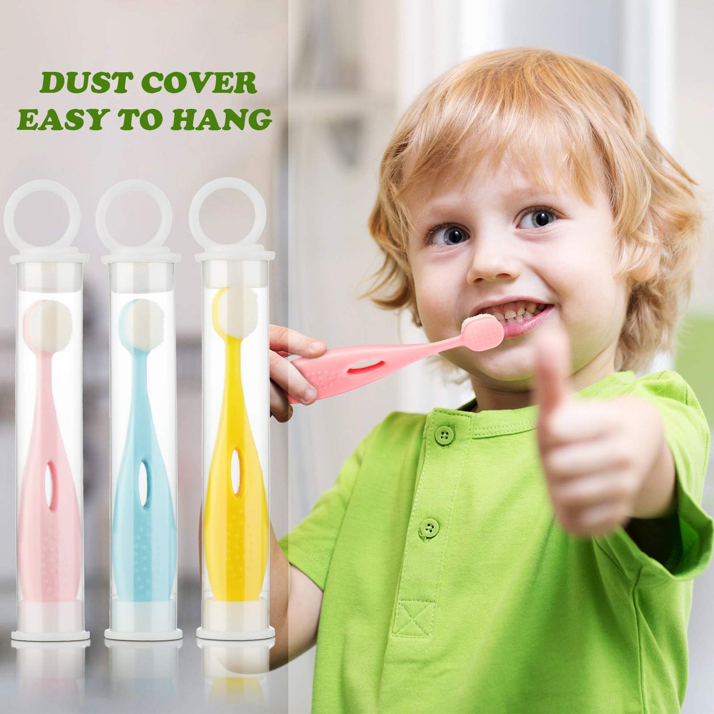 6 Pieces Kids Extra Soft Nano Toothbrush Children Bristles Children Micro Nano Manual Toothbrush Set with 20000 Bristles for Age 3and Above Boys Girls Gum Protecting Cleaning(Cute Style)