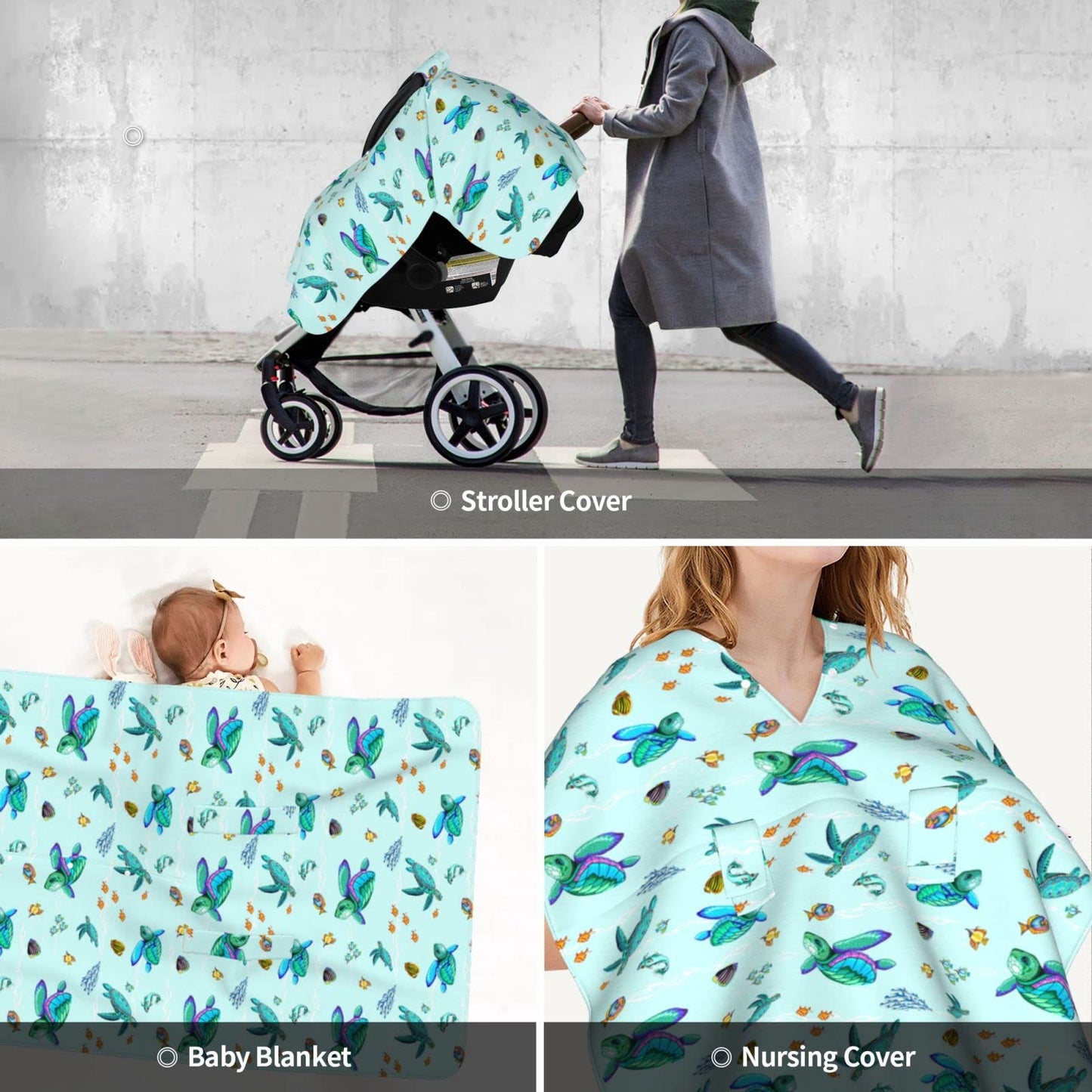 Butterfly Car Seat Cover for Baby in Winter Summer, Nursing Cover for Mom Butterfly Baby Stuff for Baby Girl Boy