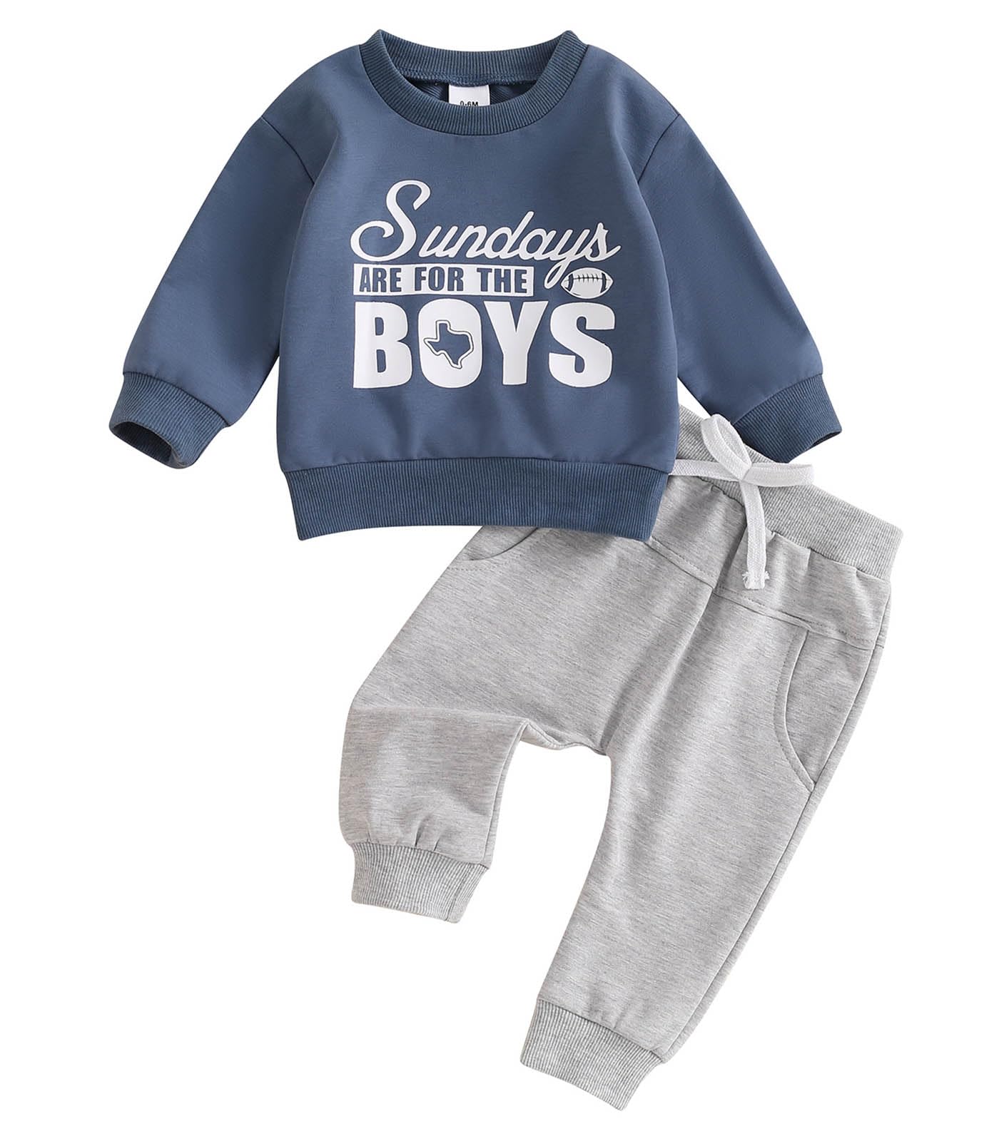 Toddler Boy Clothes Pretty Fly for A Little Guy Outfit Long Sleeve Sweatshirt Top Jogger Pants Cute 2Pcs Set 0-3T