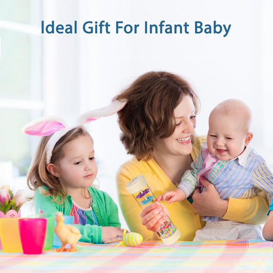 Rain Stick, Montessori Baby Toys for 6-12 Months 1 Year Old, Baby Rattle Wooden Sensory Toys, 7.7” Rainmaker Infant Musical Toy - Gifts for 6 7 8 9 12 Month Old Newborn Boys Girls Toddlers