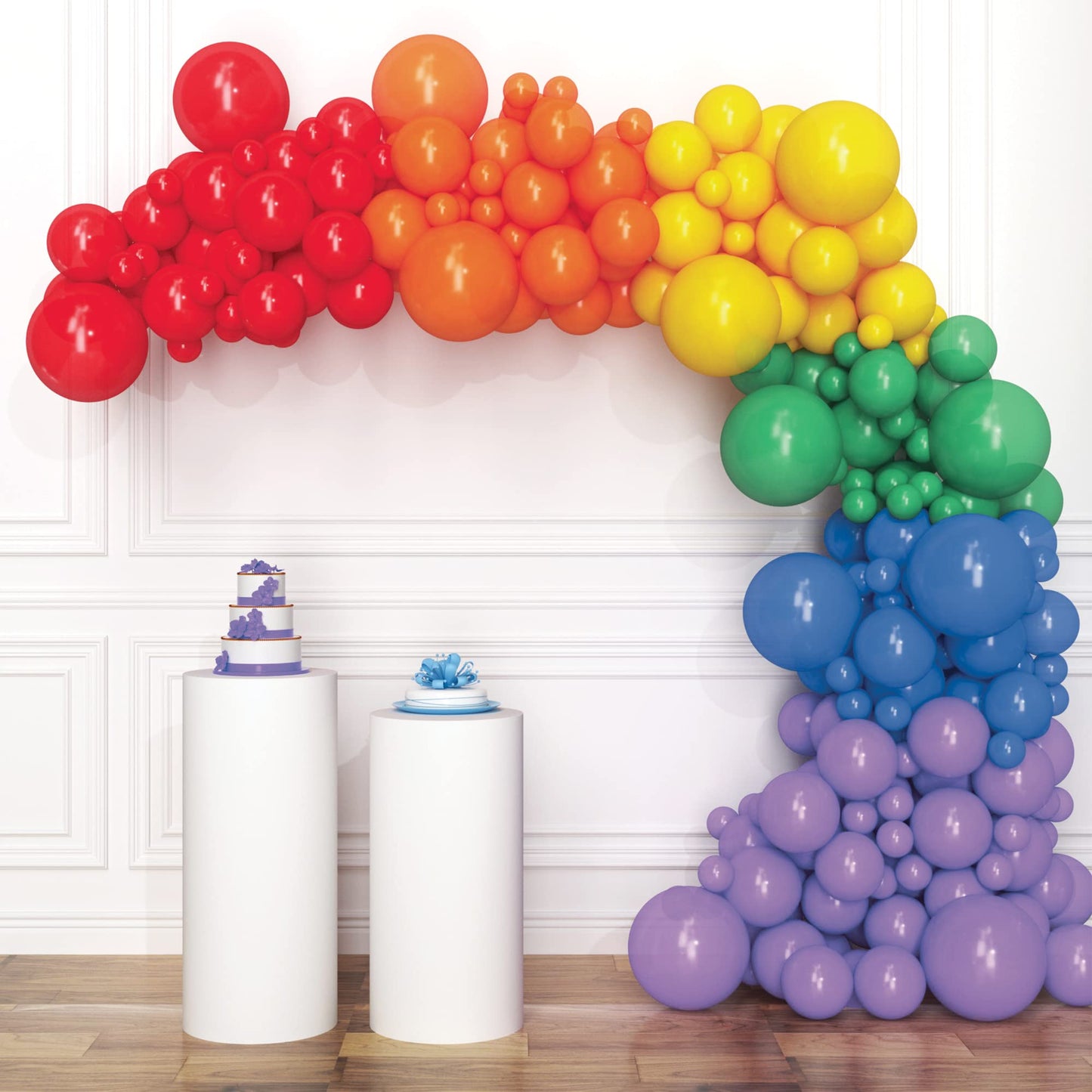 HOUSE OF PARTY 140PCS Pastel Rainbow Balloon Arch Garland Kit - Balloon Arch Kit-Birthday Balloons, Globos para Decoracion de Fiestas | Ideal for valentines day Baby Shower Party Decorations