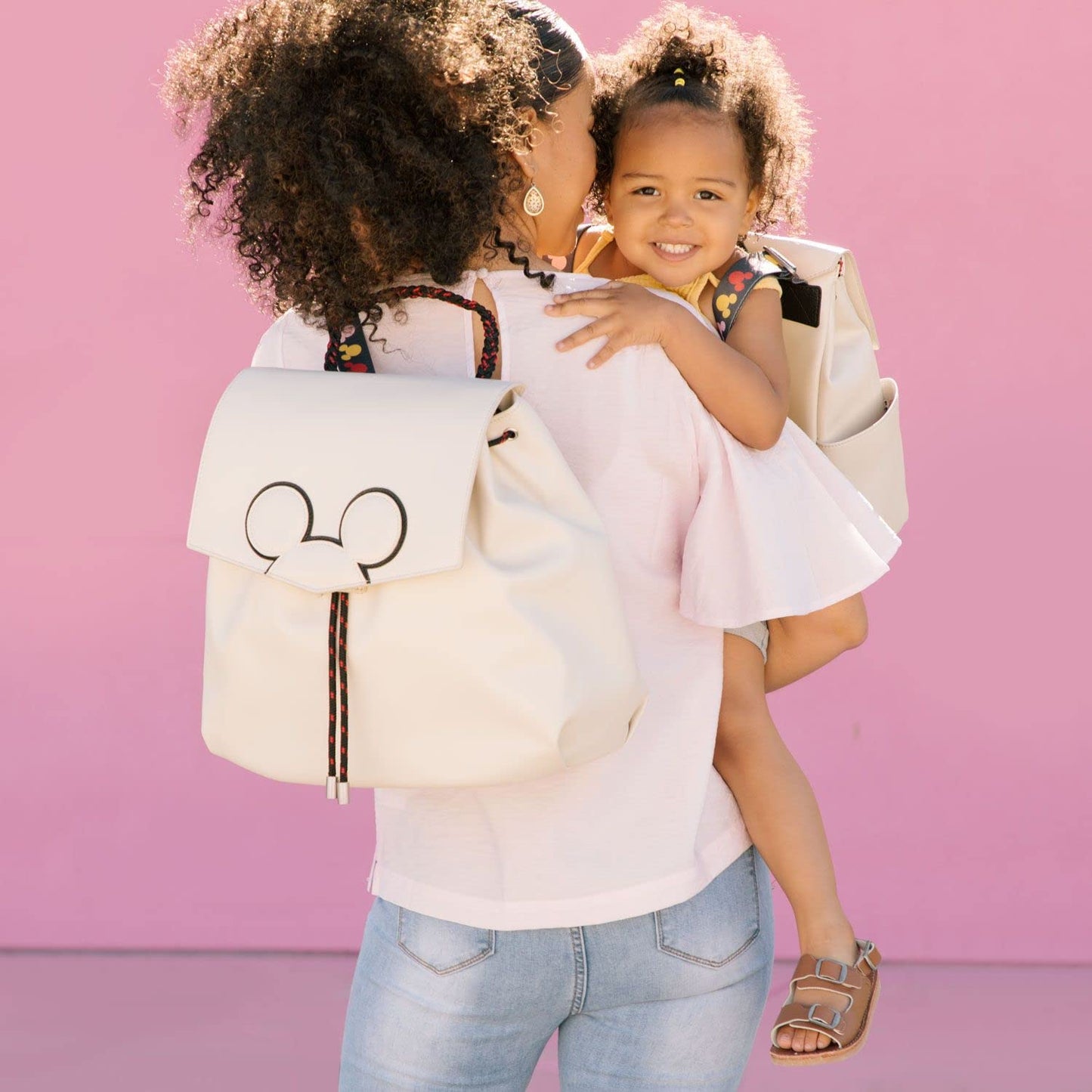 Freshly Picked Drawcord Diaper Bag Backpack, Mickey Mania