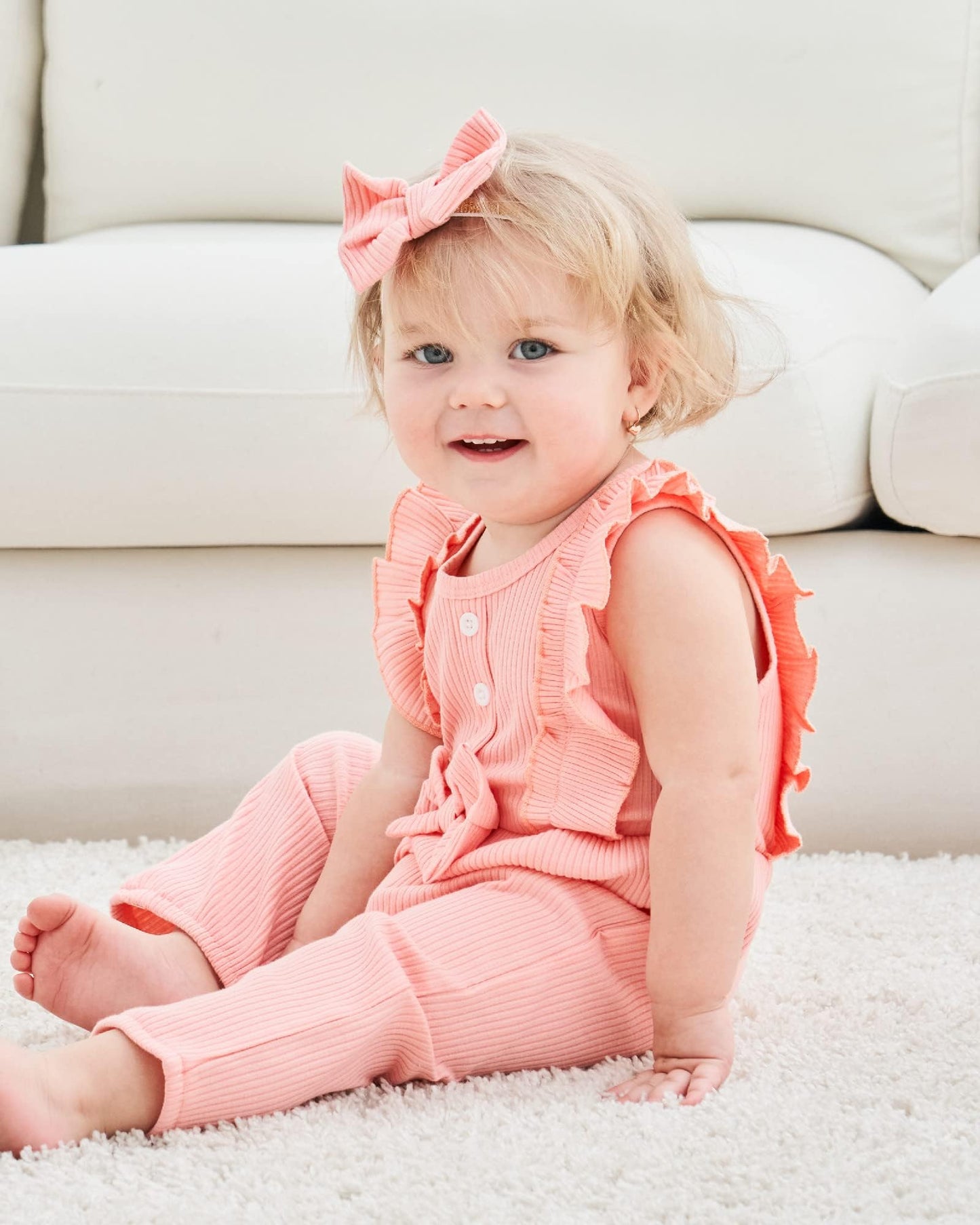 Mioglrie Newborn Baby Girl Clothes One Piece Jumpsuits Clothes Short Sleeve Rompers Summer Clothes for Baby