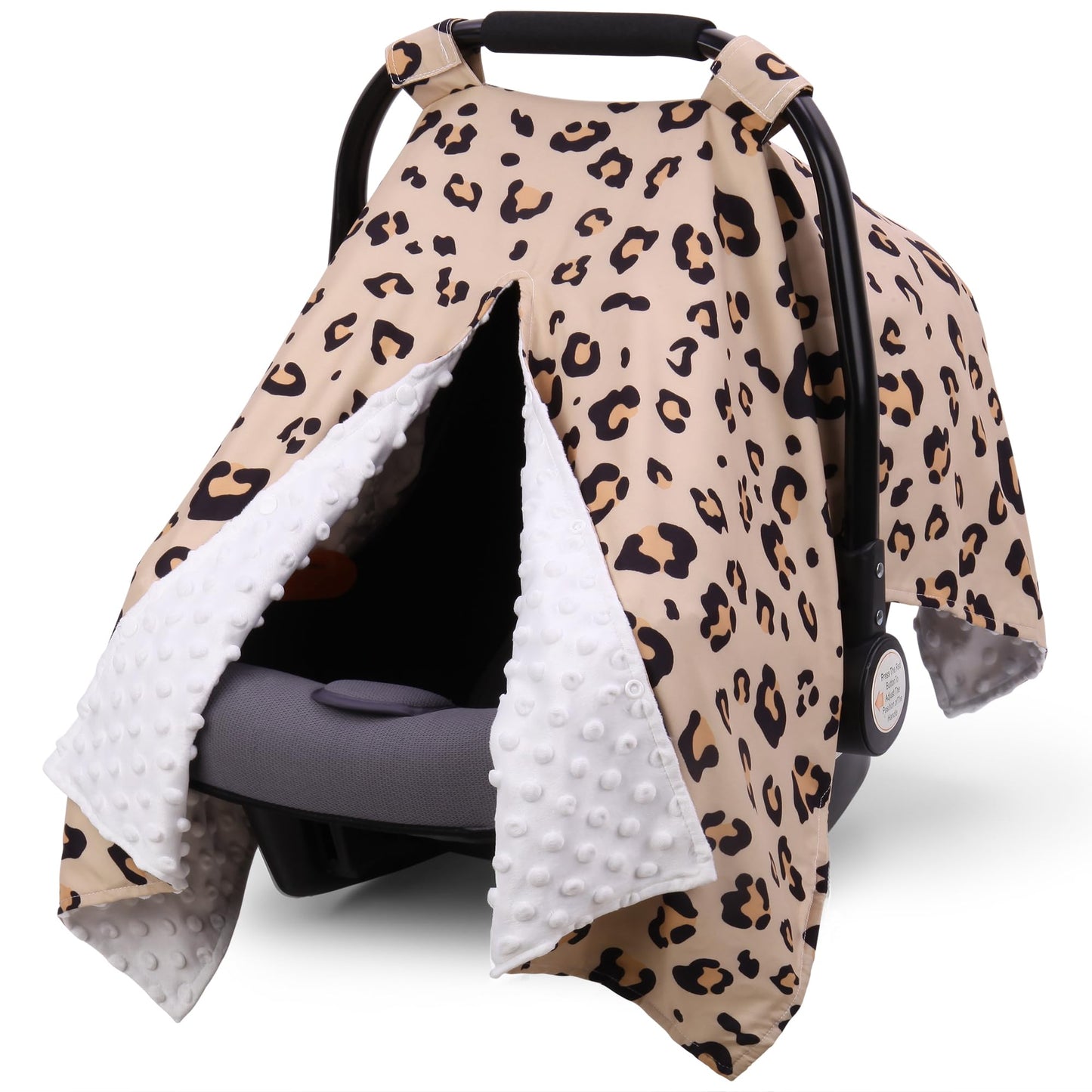 Rquite Car Seat Cover Baby, Carseat Covers Baby Boy, Minky Infant Car Seat Cover Winter, Peekaboo Opening Car Seat Canopy, Multi-use Baby Carrier, Stroller, Nursing Cover, Minky Blanket, Dinosaur
