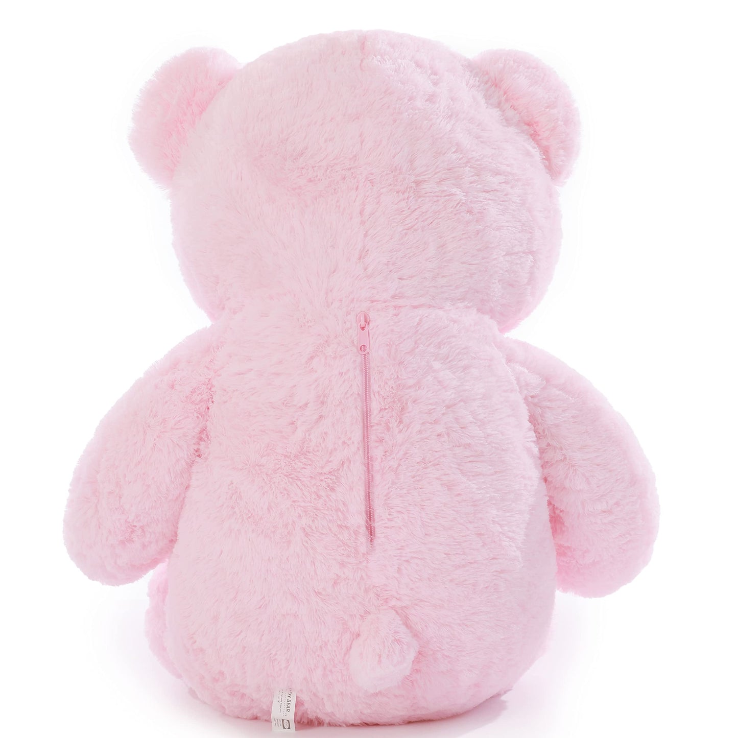 Poutmac Big Pink Teddy Bear 4Ft Giant Stuffed Animal Plush Toy for Girlfriend Women Kids for Valentines Christmas Birthday