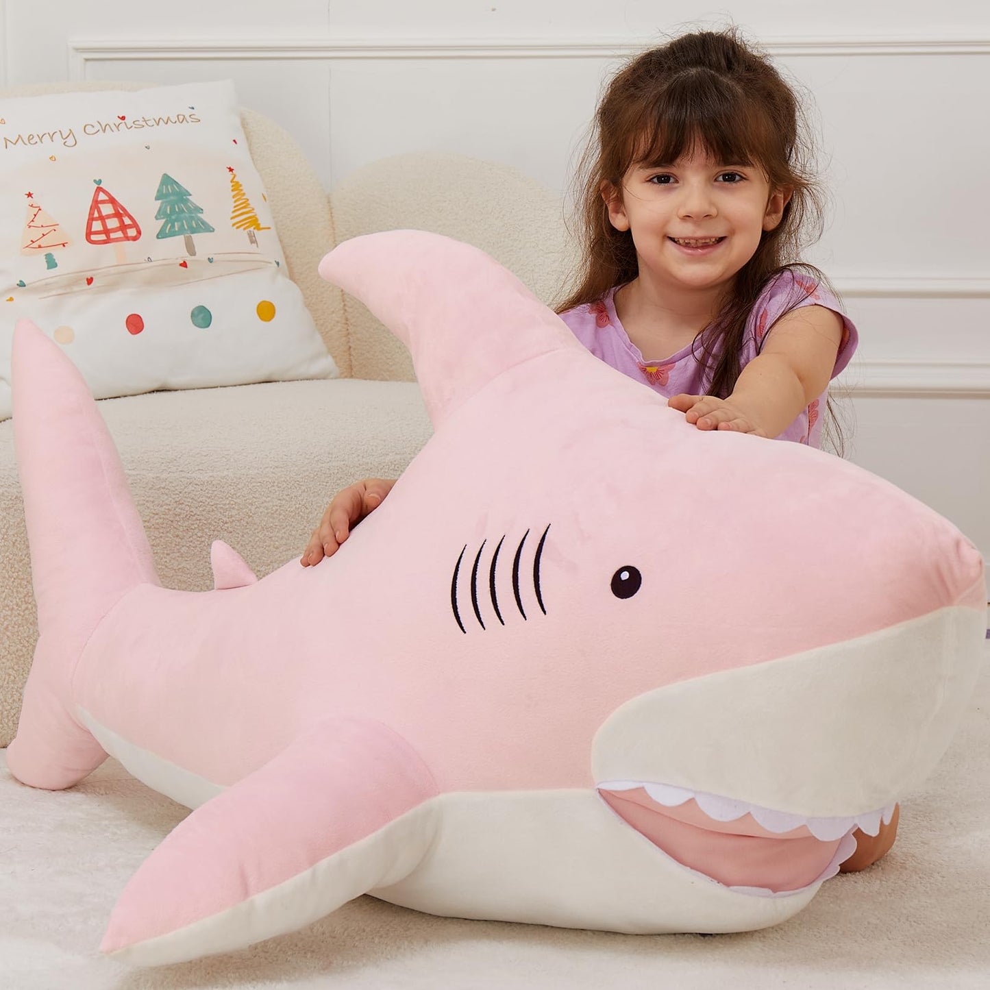 MorisMos Giant Alligator Stuffed Animal, 67inch Soft Large Alligator Plush Toy, Big Stuffed Crocodile Gifts for Kids Boys Girls