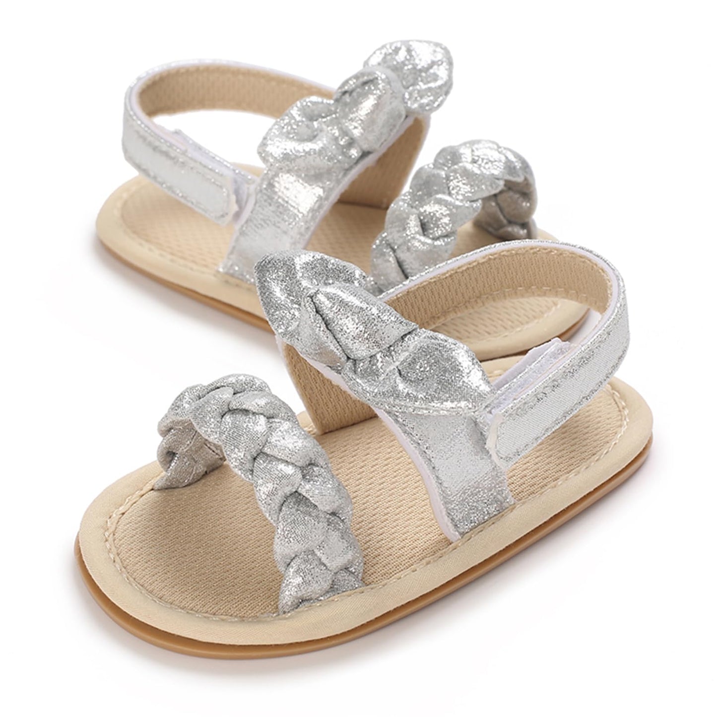 Baby Girl Sandals Summer Crib Shoes Bowknot Soft Sole Infant Girls Princess Dress Flats First Walker Shoes