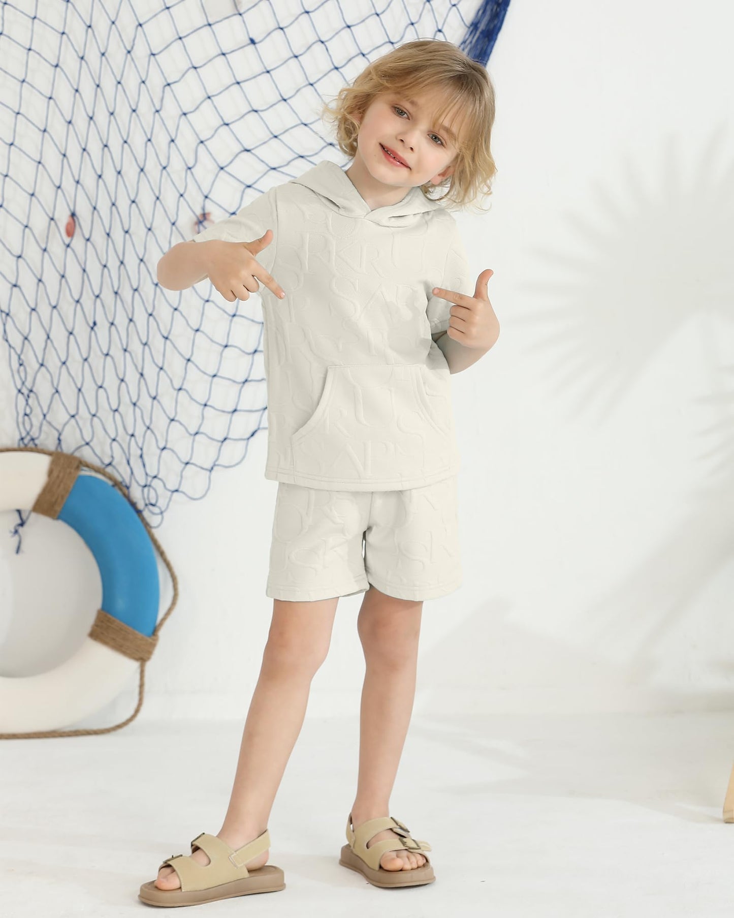 Toddler Baby Boy Clothes Summer Outfits Short Sleeve Hooded T Shirt Tops Casual Shorts Set 2Pcs Little Boy Clothes