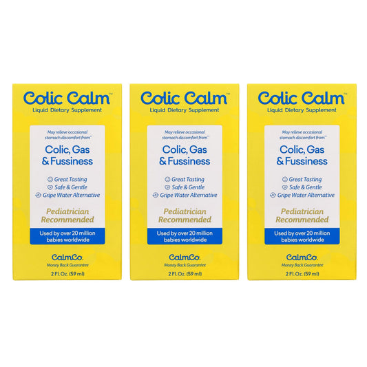 Colic Calm Infant Gripe Water for Colic, Helps Fussiness, Upset Stomach, and Baby Gas Relief, 2 fl oz (Pack of 1)