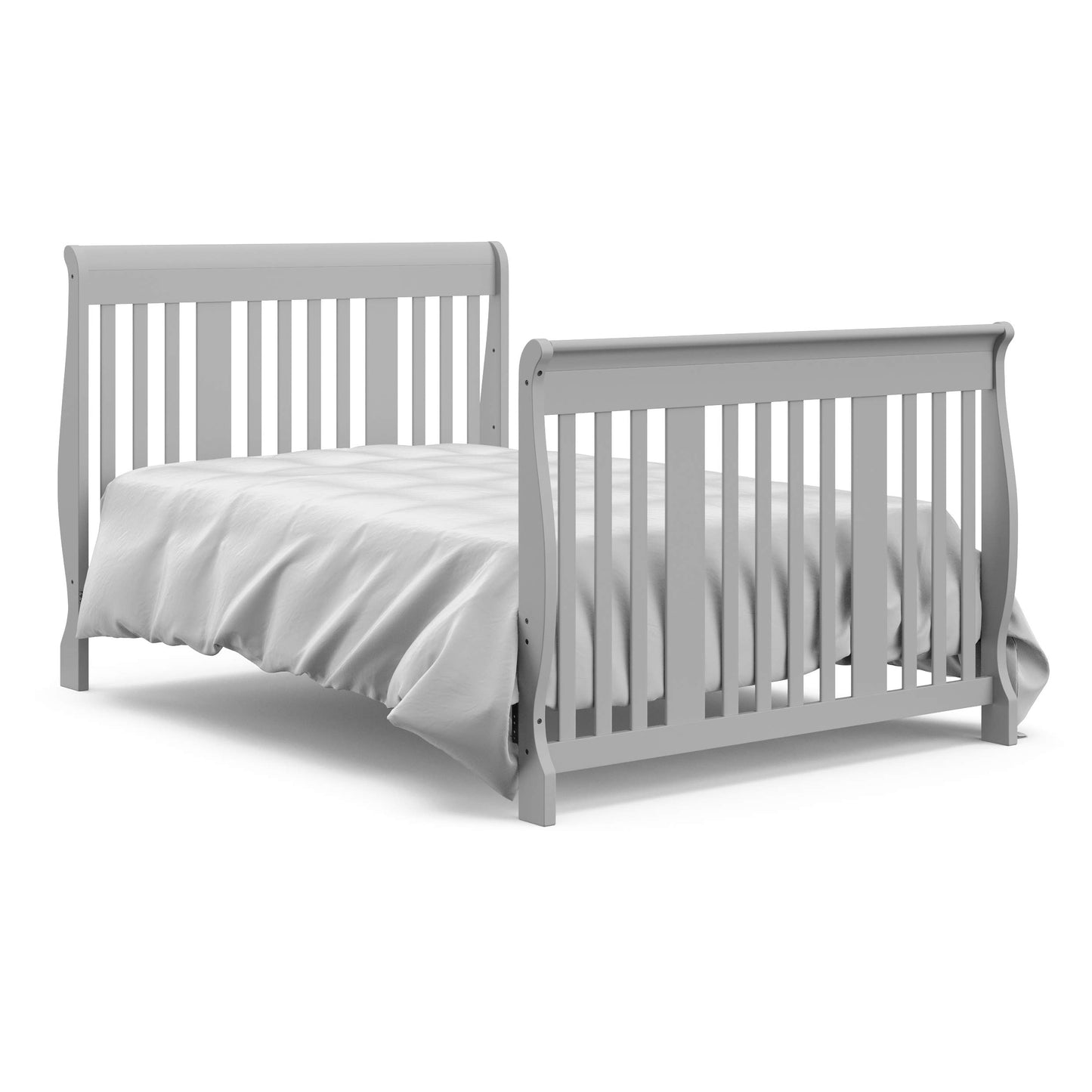 Storkcraft Portofino 5-in-1 Convertible Crib and Changer (Espresso) – Crib and Changing -Table Combo with 3 Drawers, Includes Baby Changing Pad, Converts to Full-Size Bed