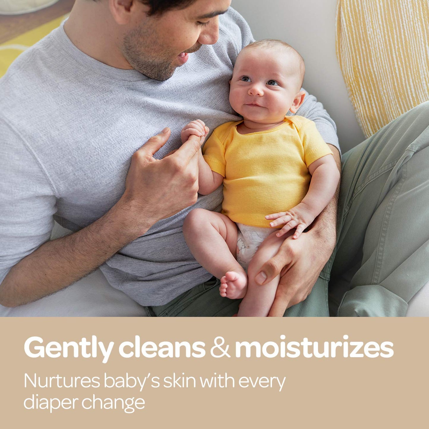 Huggies Nourish & Care Scented Baby Wipes, 3 Flip-Top Packs (168 Wipes Total)